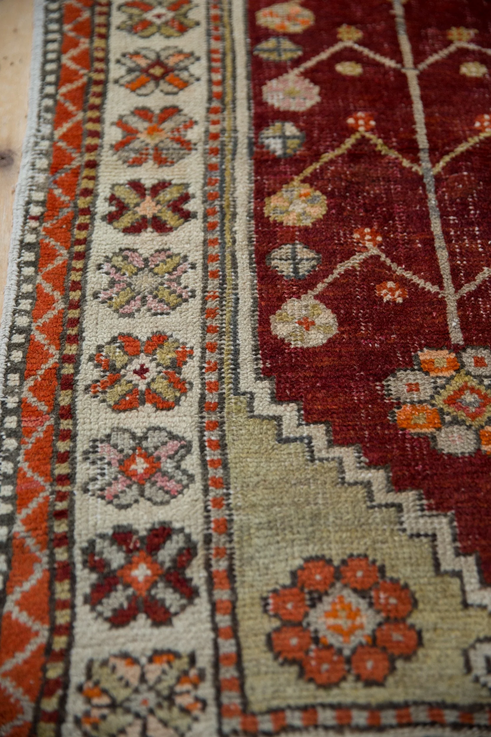 2.5x5.5 Vintage Distressed Oushak Rug Runner - Image 7