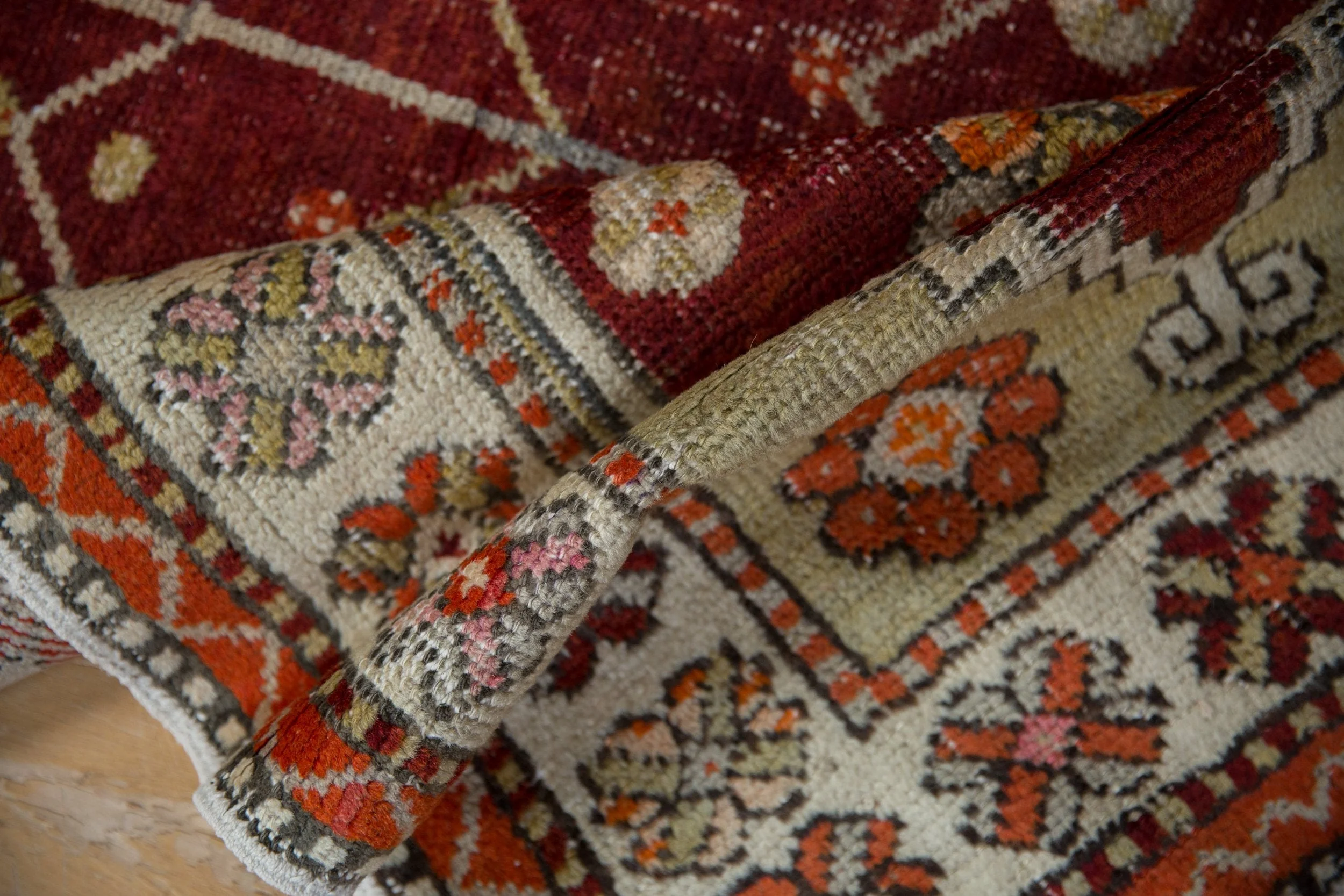 2.5x5.5 Vintage Distressed Oushak Rug Runner - Image 9