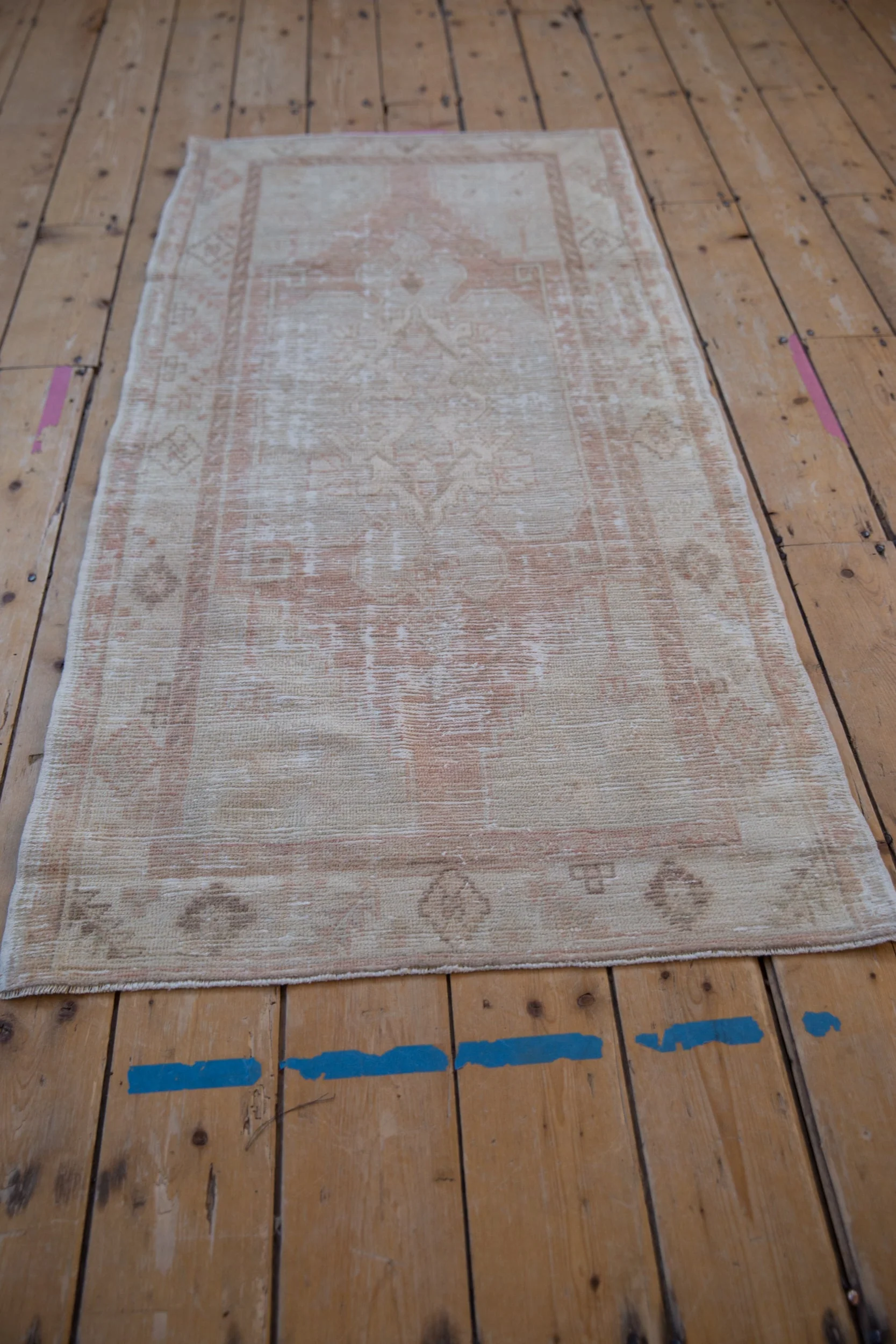2.5x5.5 Vintage Distressed Oushak Rug Runner - Image 5