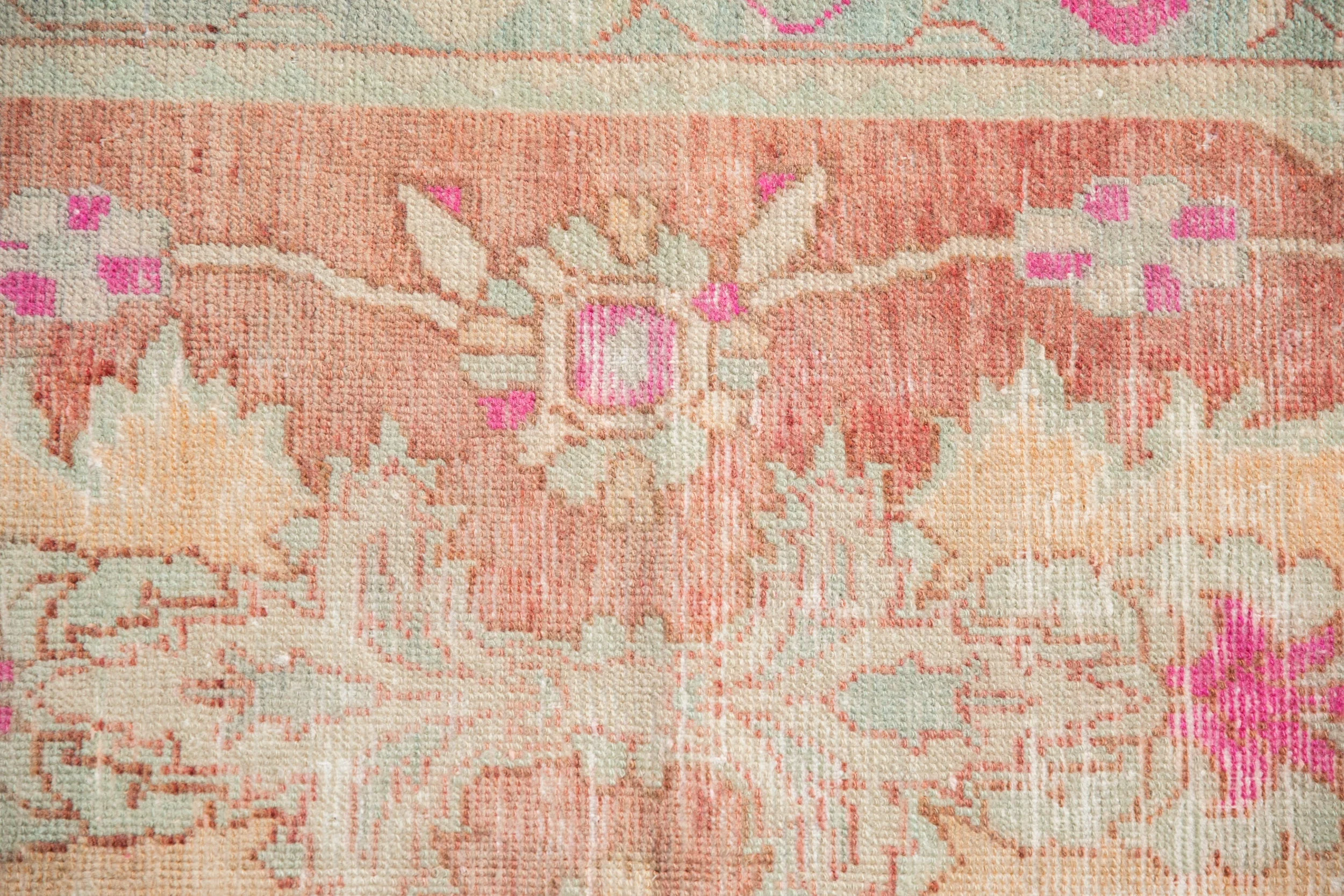 2.5x5.5 Vintage Distressed Oushak Rug Runner - Image 3