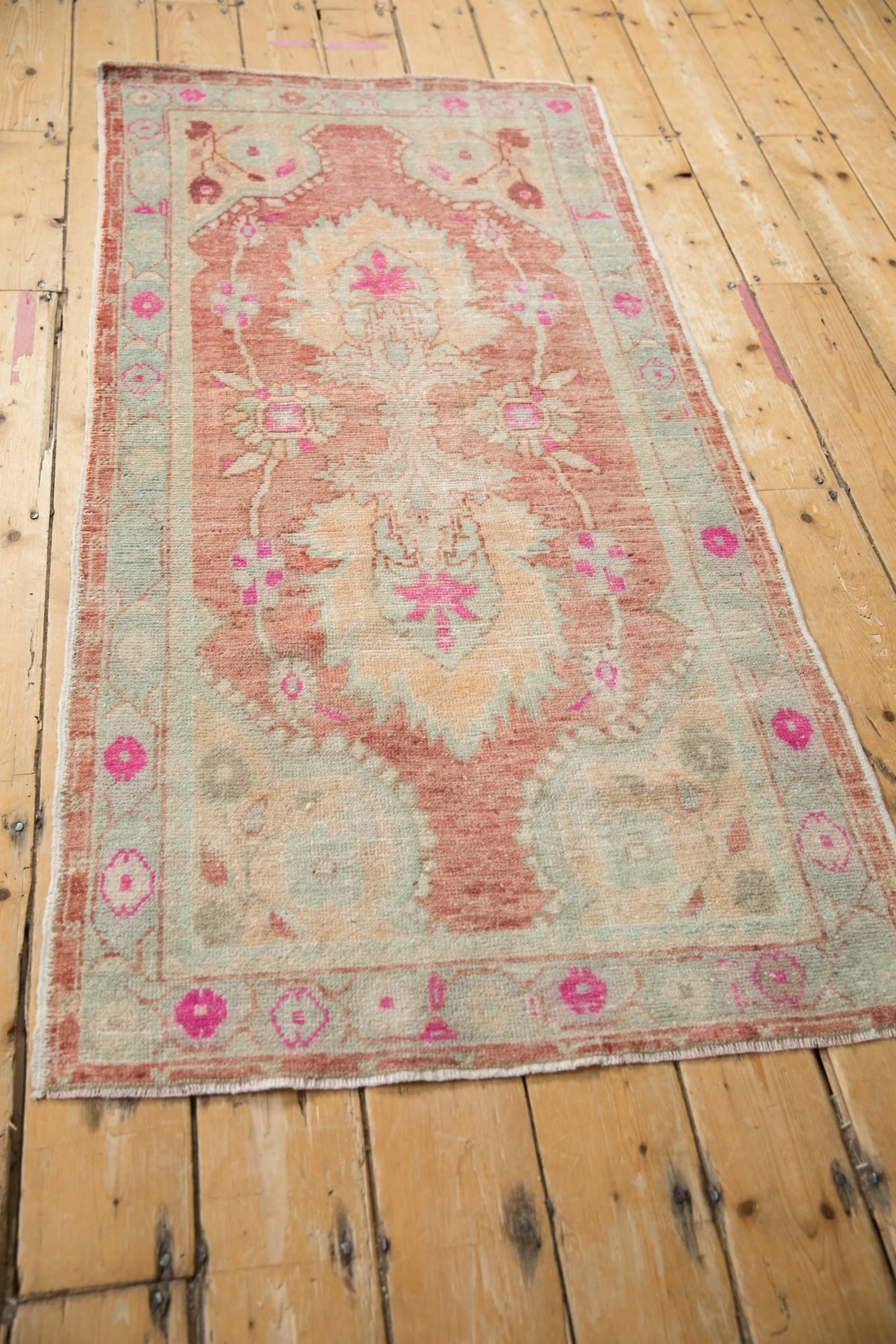 2.5x5.5 Vintage Distressed Oushak Rug Runner - Image 5