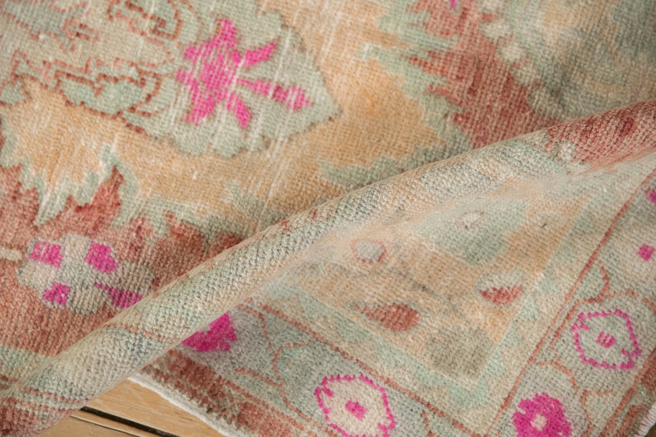 2.5x5.5 Vintage Distressed Oushak Rug Runner - Image 6