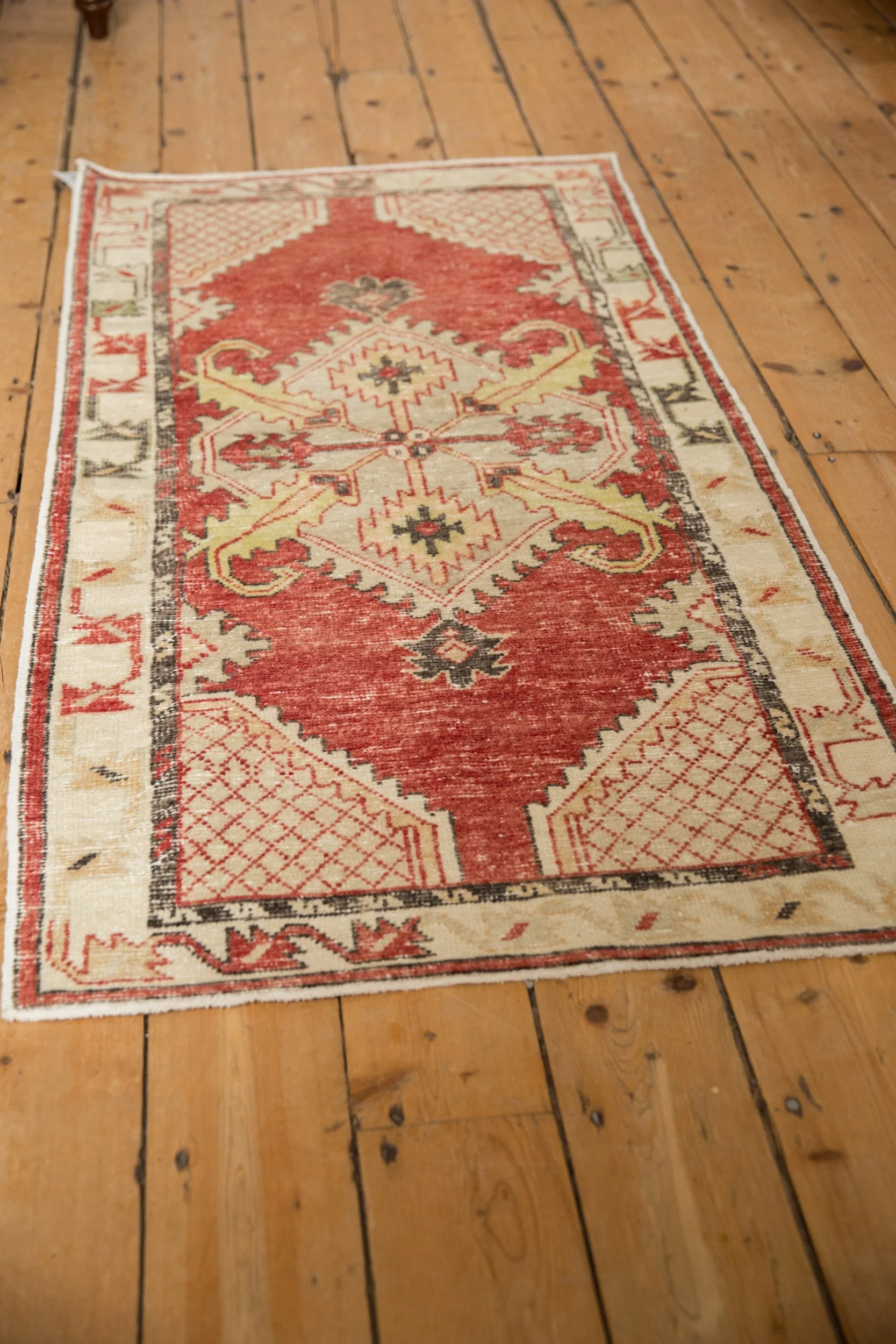 2.5x5.5 Vintage Distressed Oushak Rug Runner - Image 4