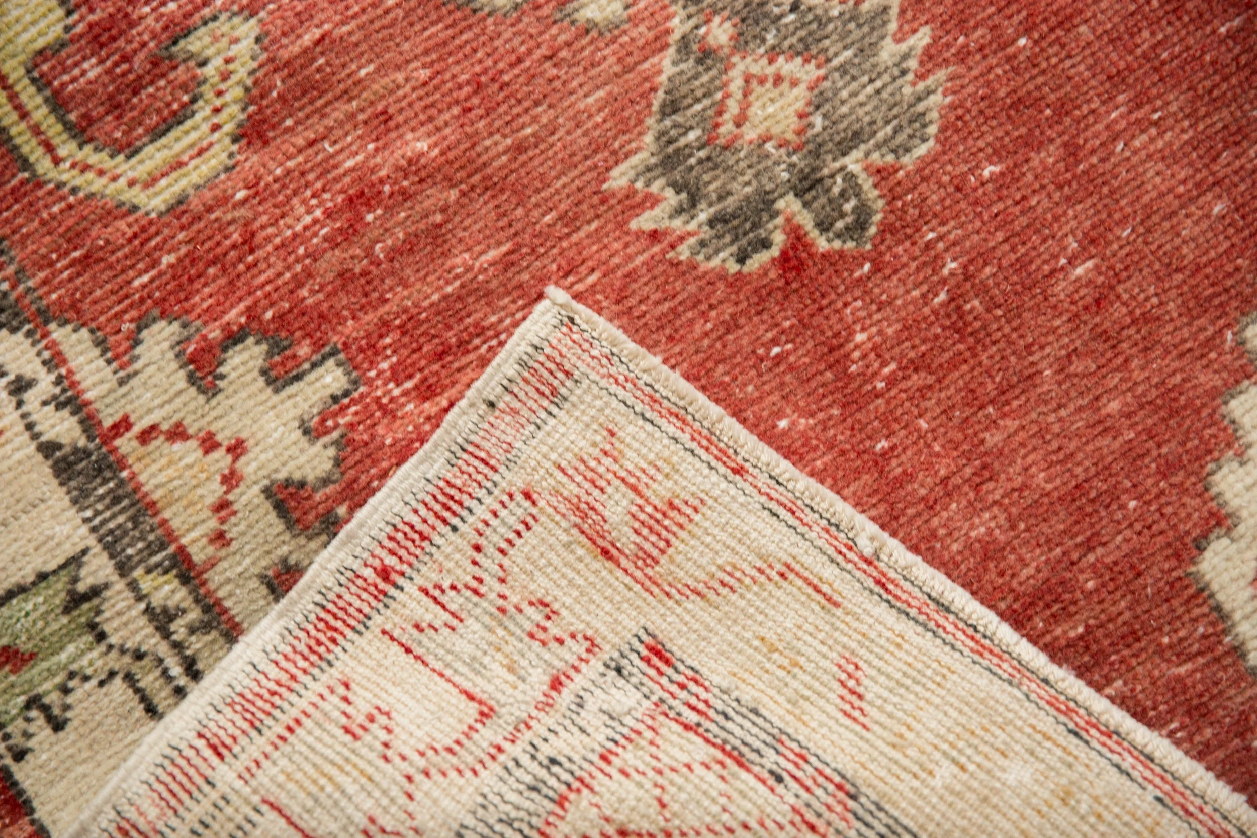 2.5x5.5 Vintage Distressed Oushak Rug Runner - Image 9