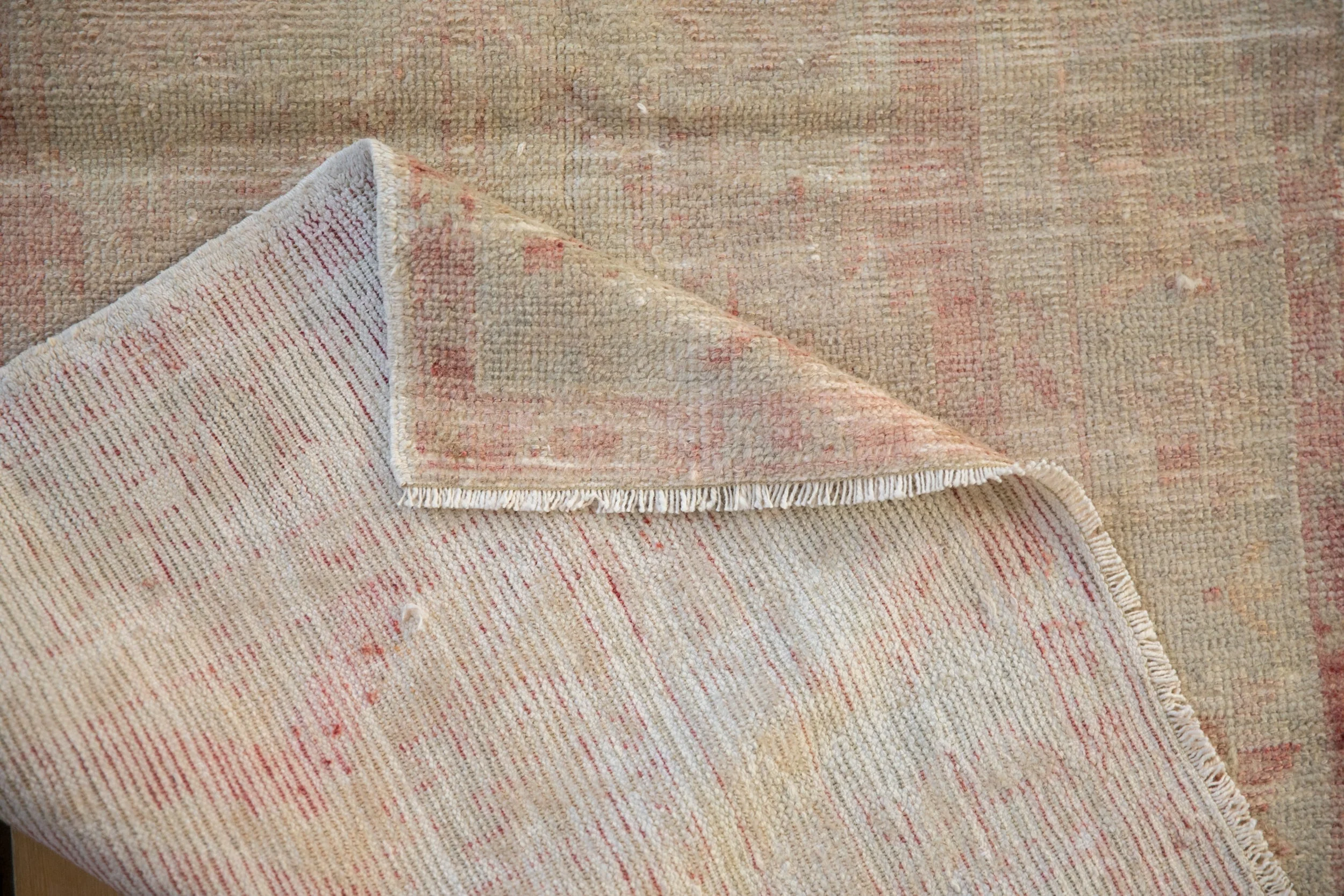 2.5x5.5 Vintage Distressed Oushak Rug Runner - Image 9