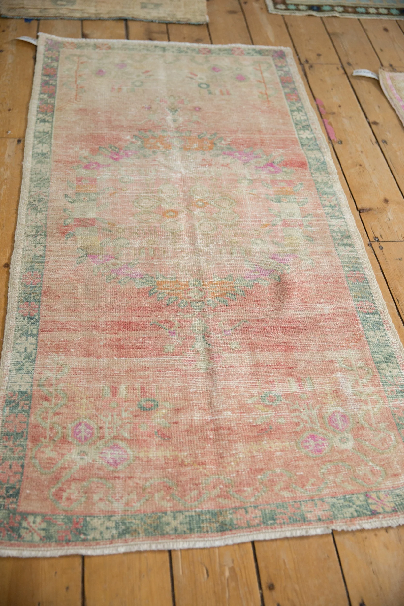 2.5x5.5 Vintage Distressed Oushak Rug Runner - Image 4