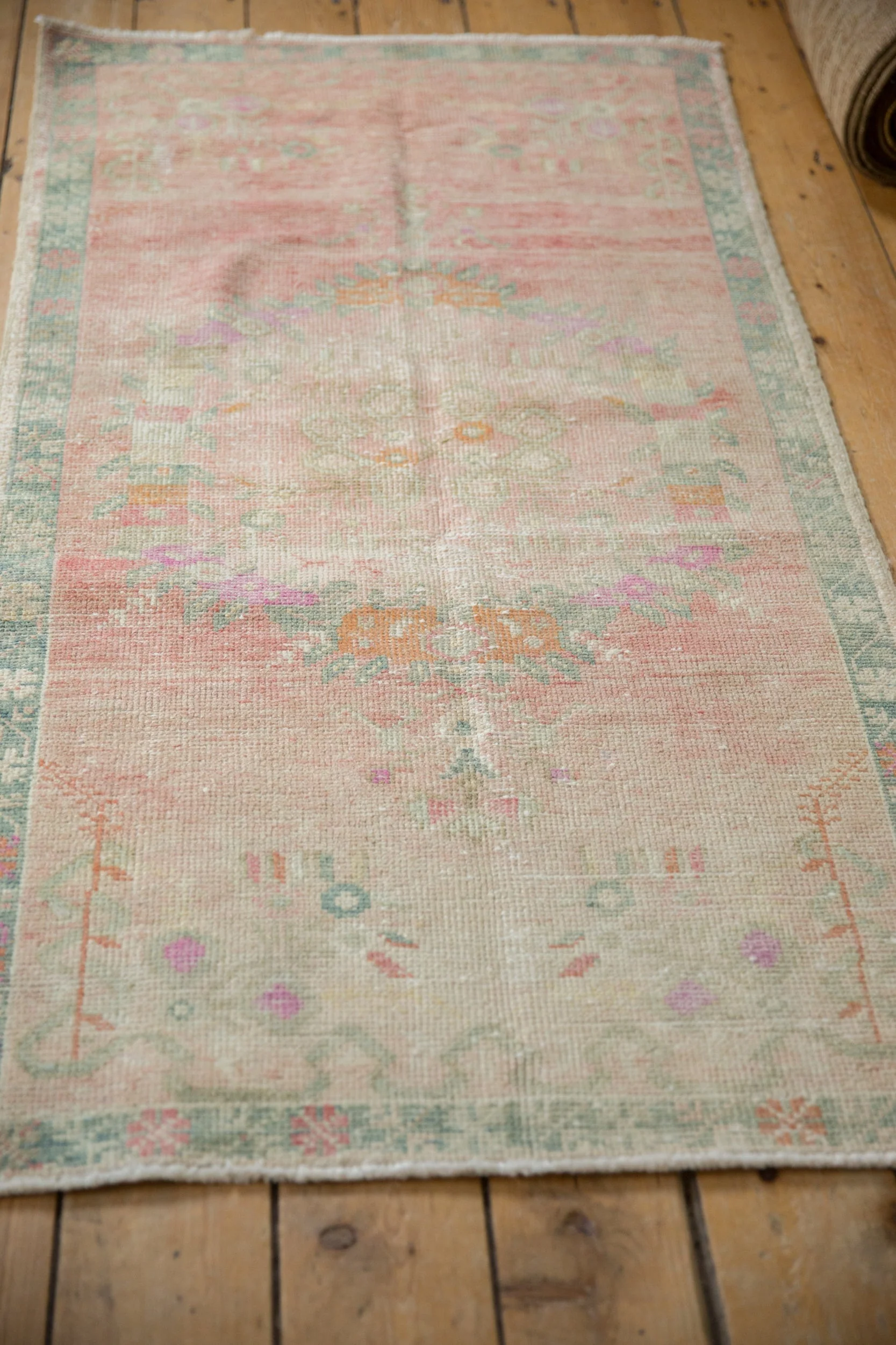2.5x5.5 Vintage Distressed Oushak Rug Runner - Image 7