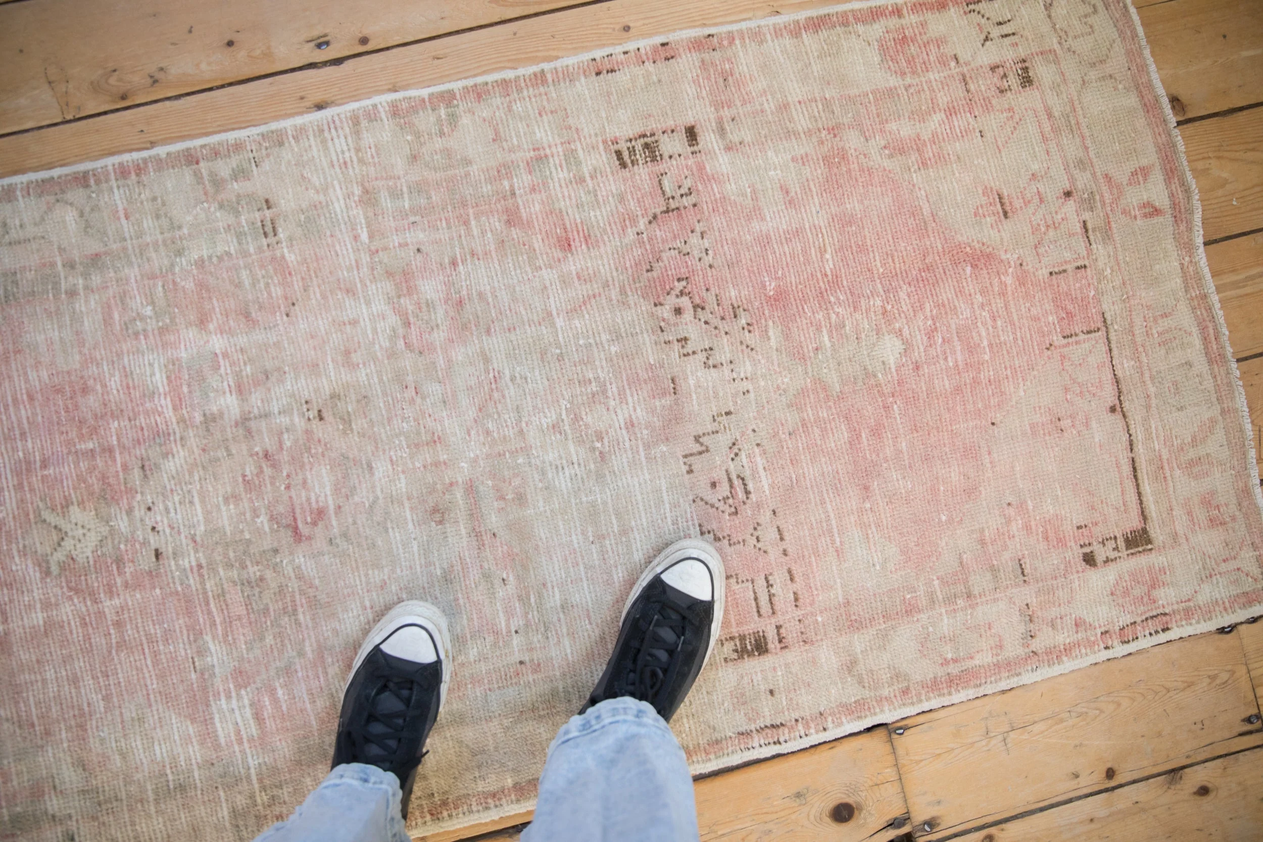 2.5x5.5 Vintage Distressed Oushak Rug Runner - Image 2