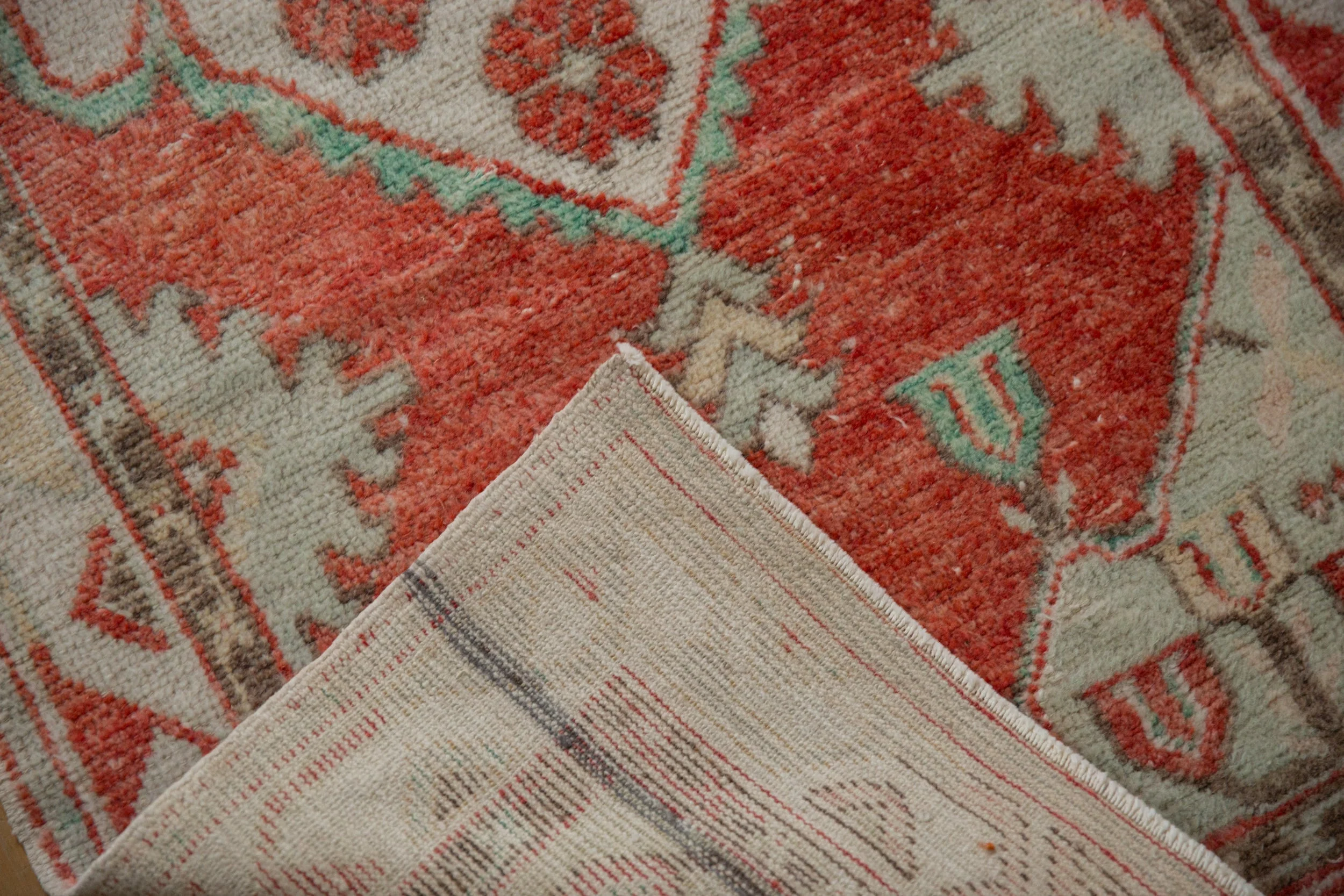 2.5x5.5 Vintage Distressed Oushak Rug Runner - Image 12