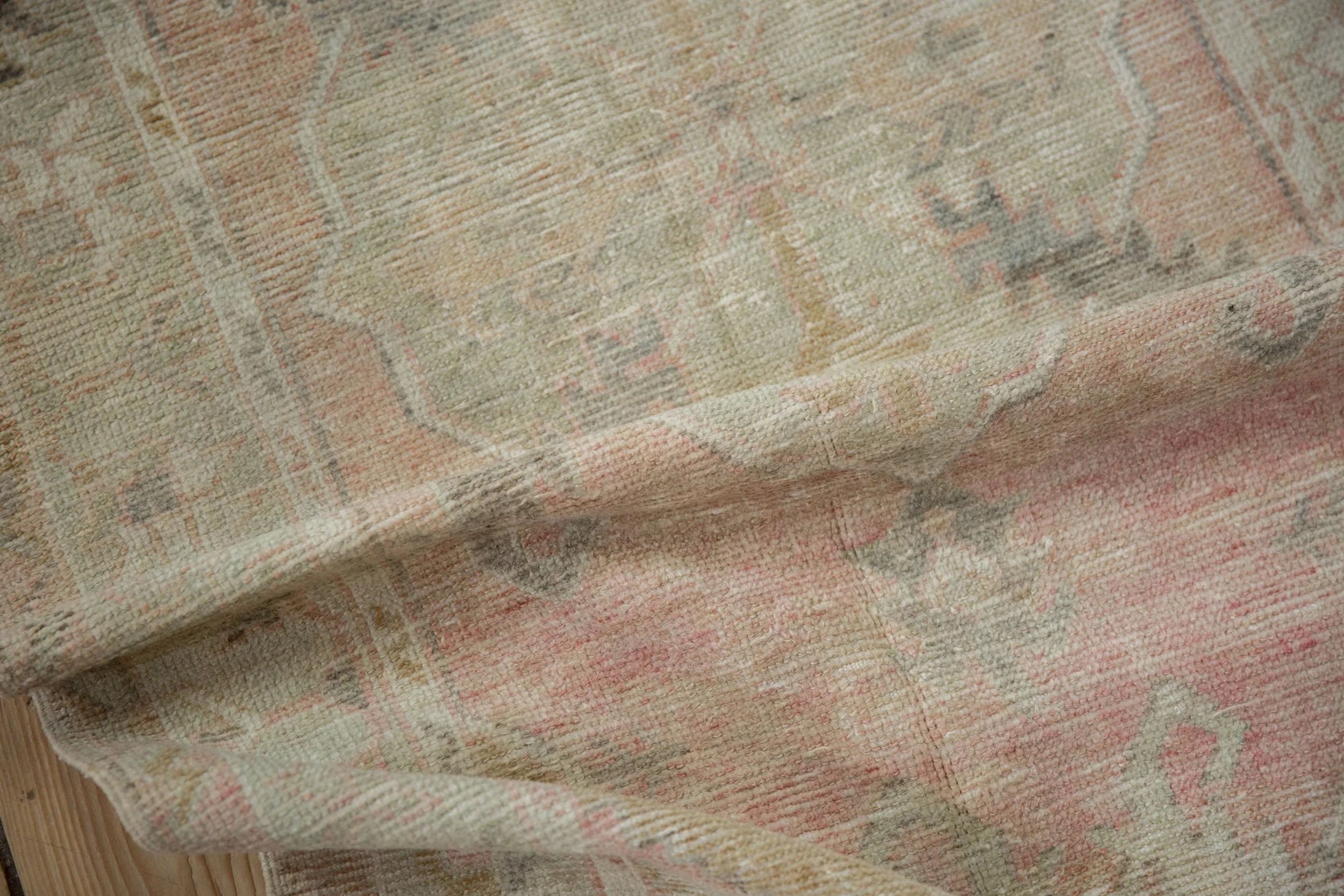 2.5x5.5 Vintage Distressed Oushak Rug Runner - Image 9