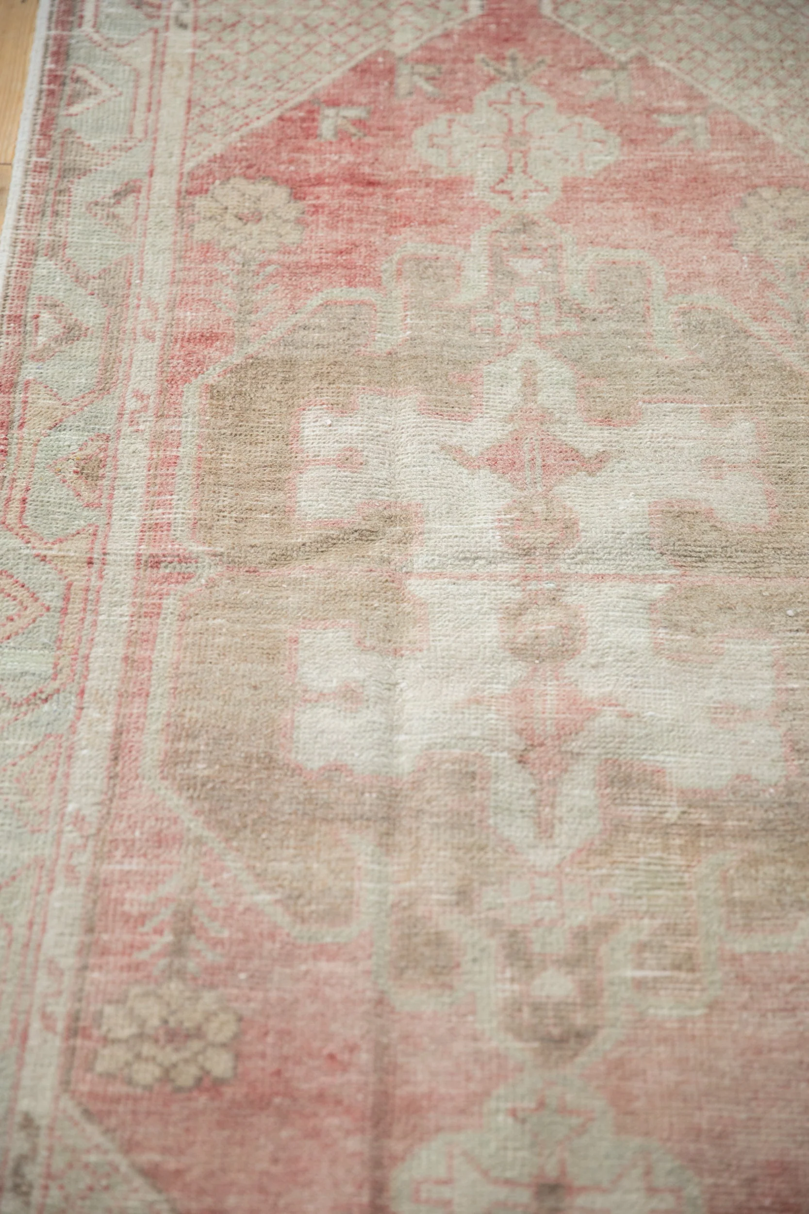 2.5x5.5 Vintage Distressed Oushak Rug Runner - Image 8