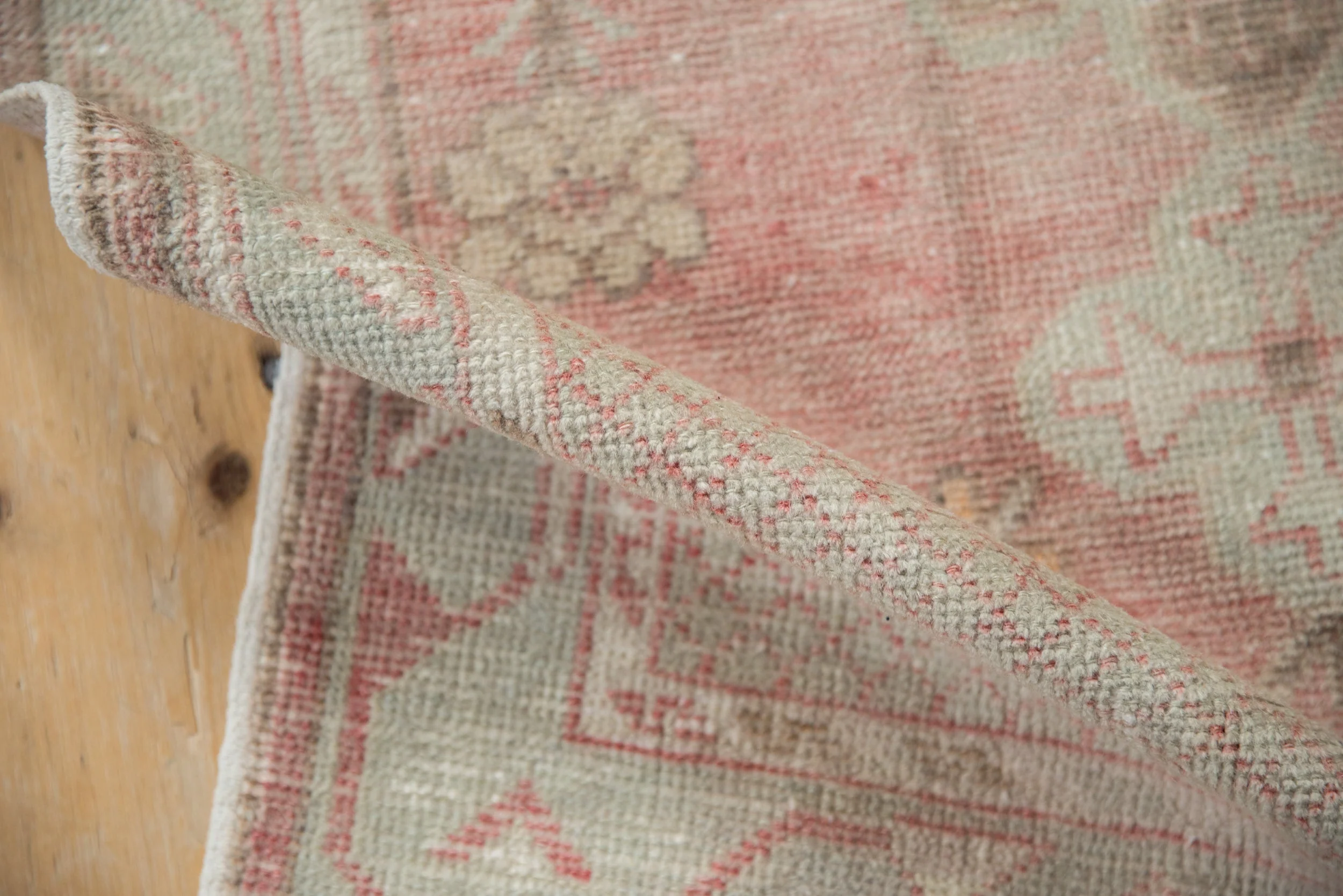 2.5x5.5 Vintage Distressed Oushak Rug Runner - Image 9