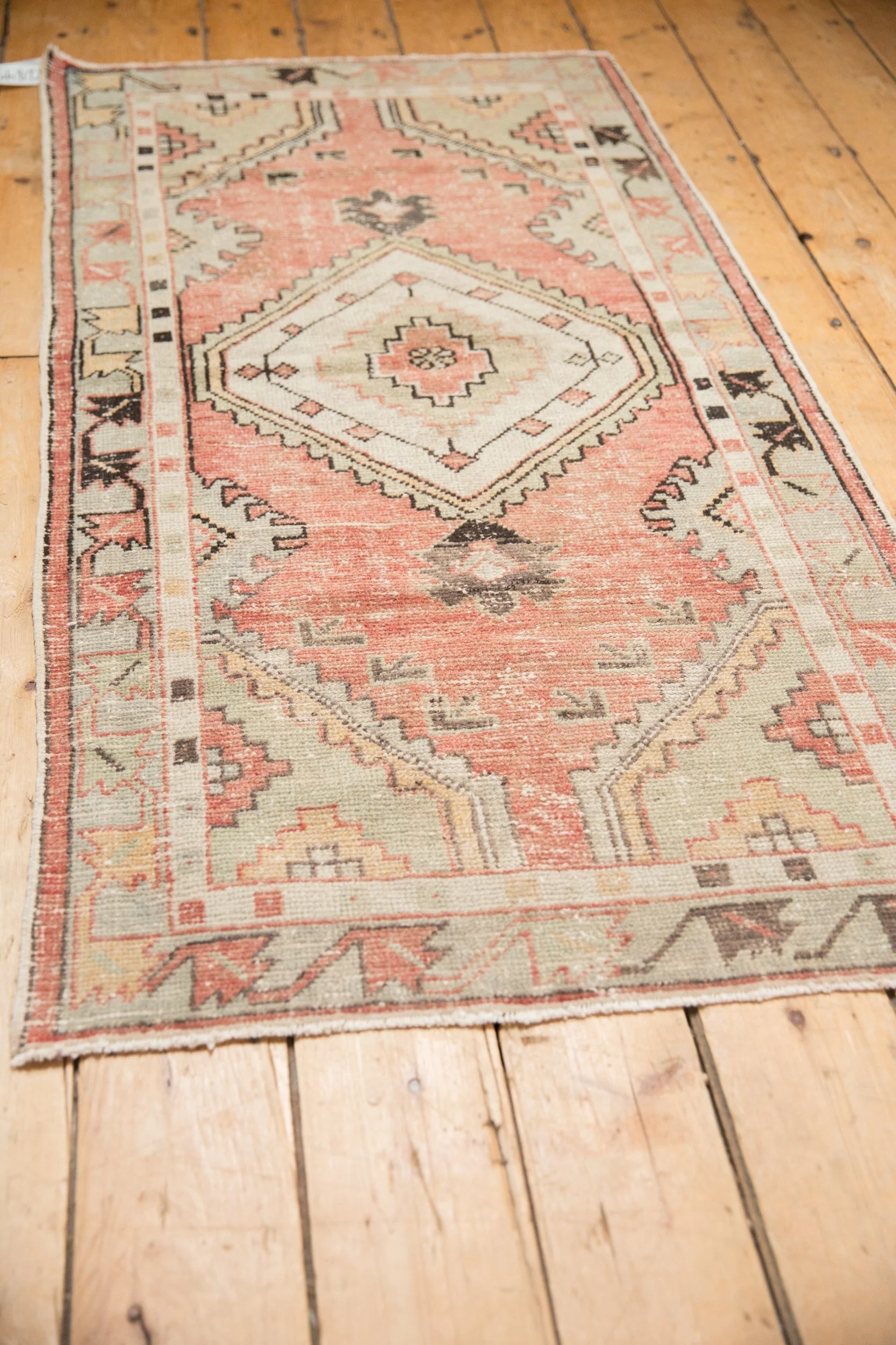 2.5x5.5 Vintage Distressed Oushak Rug Runner - Image 4