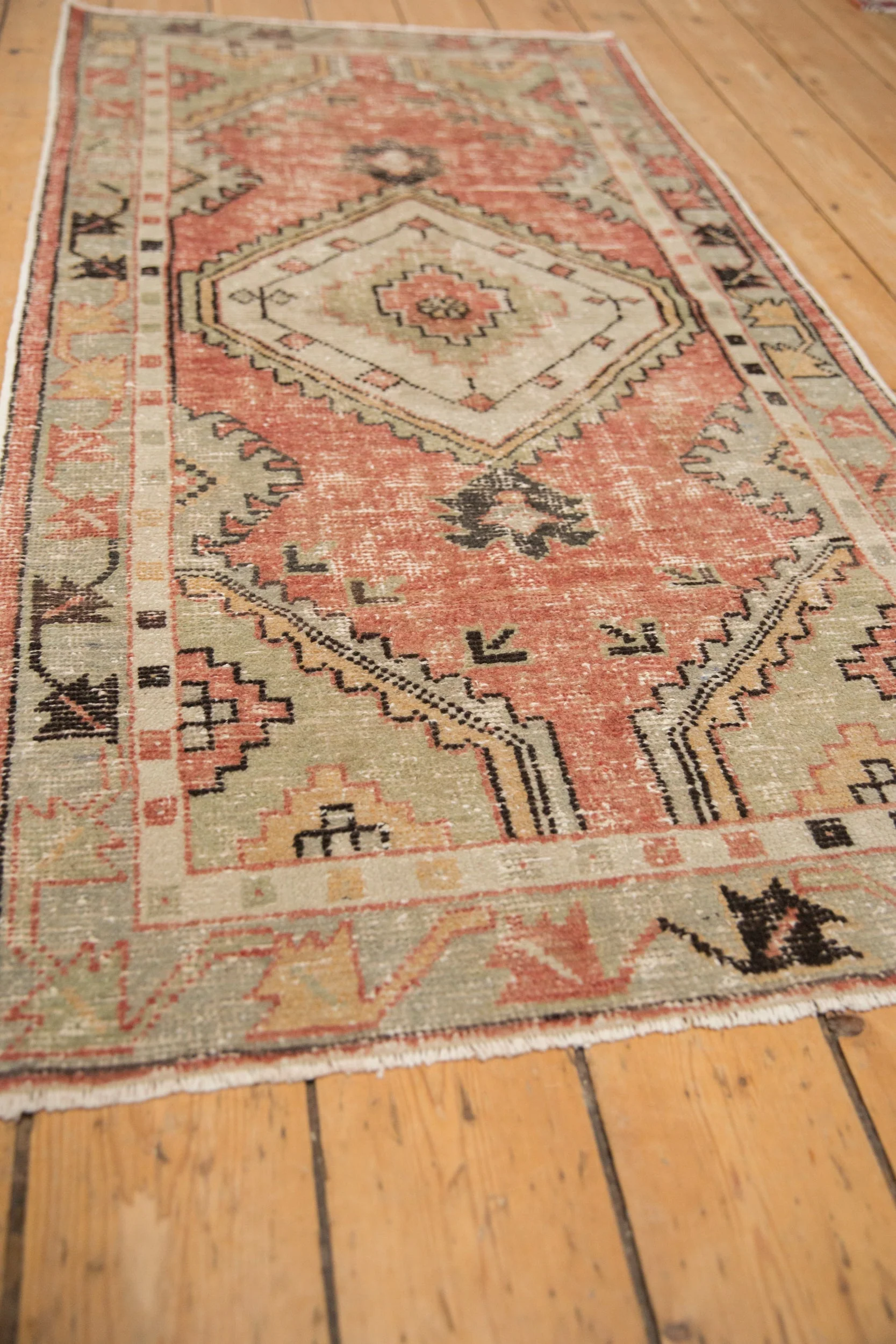 2.5x5.5 Vintage Distressed Oushak Rug Runner - Image 5