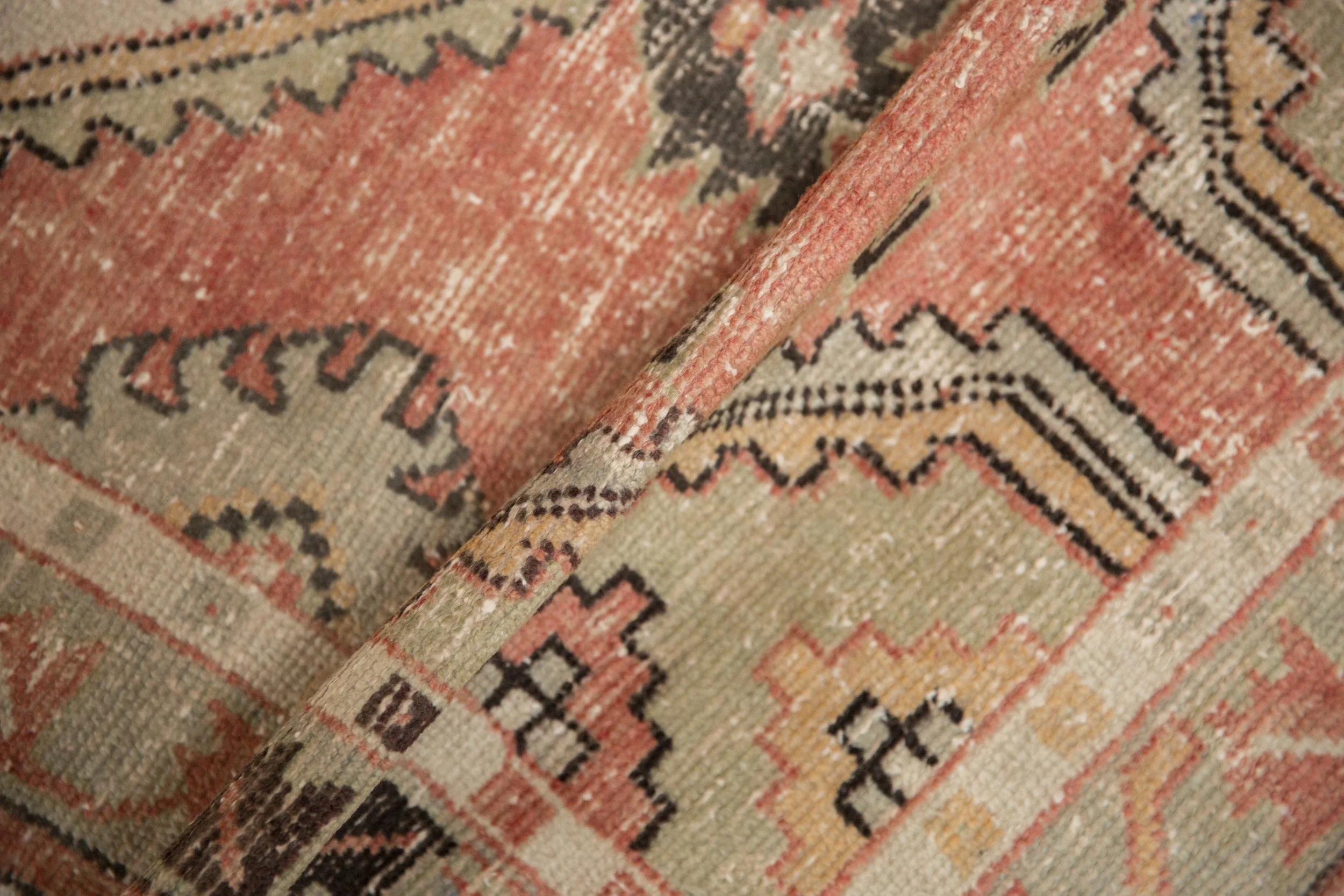 2.5x5.5 Vintage Distressed Oushak Rug Runner - Image 8