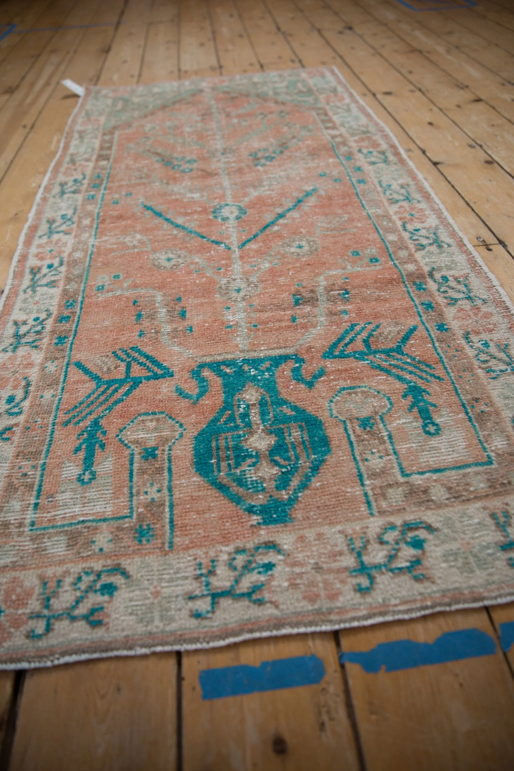 2.5x5.5 Vintage Distressed Oushak Rug Runner - Image 4