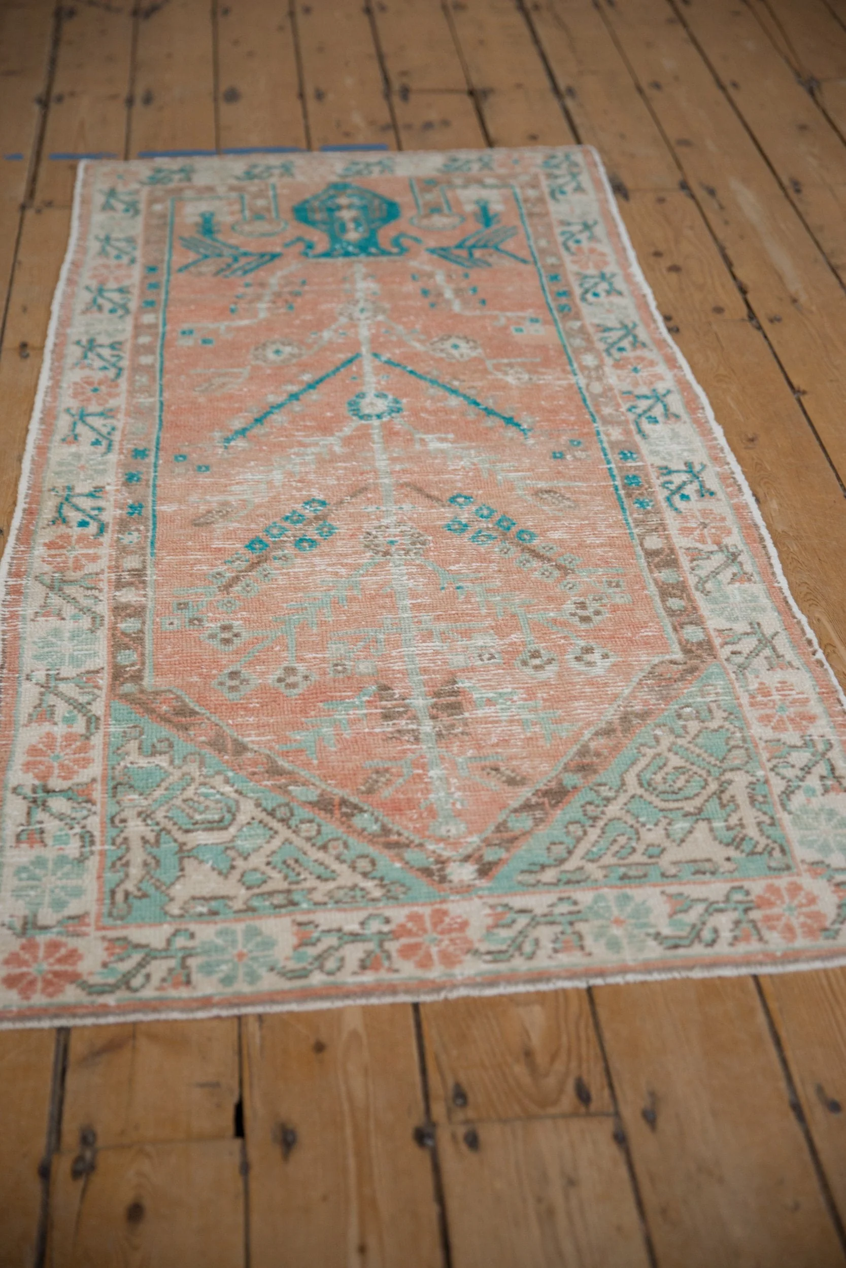 2.5x5.5 Vintage Distressed Oushak Rug Runner - Image 5