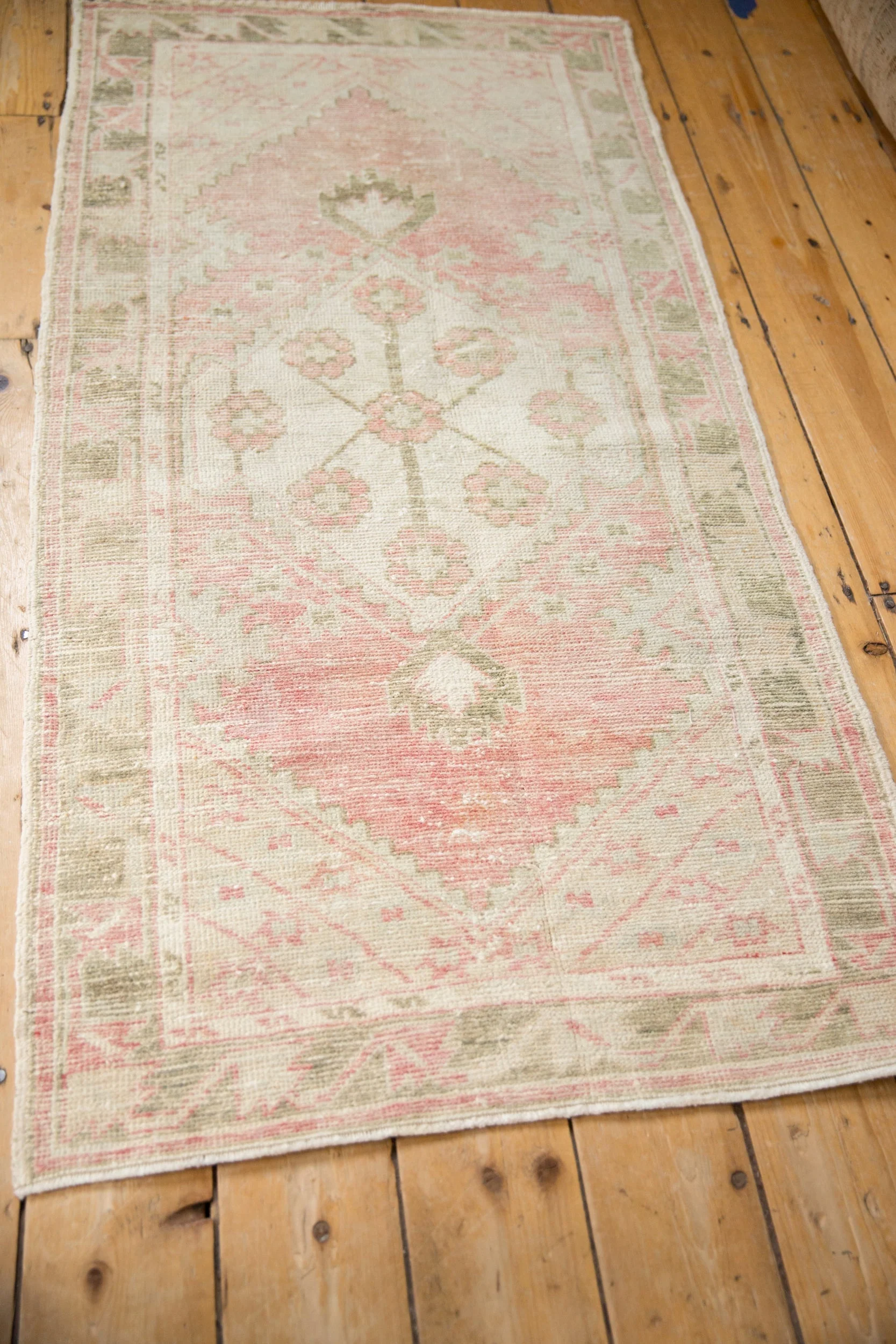 2.5x5.5 Vintage Distressed Oushak Rug Runner - Image 11