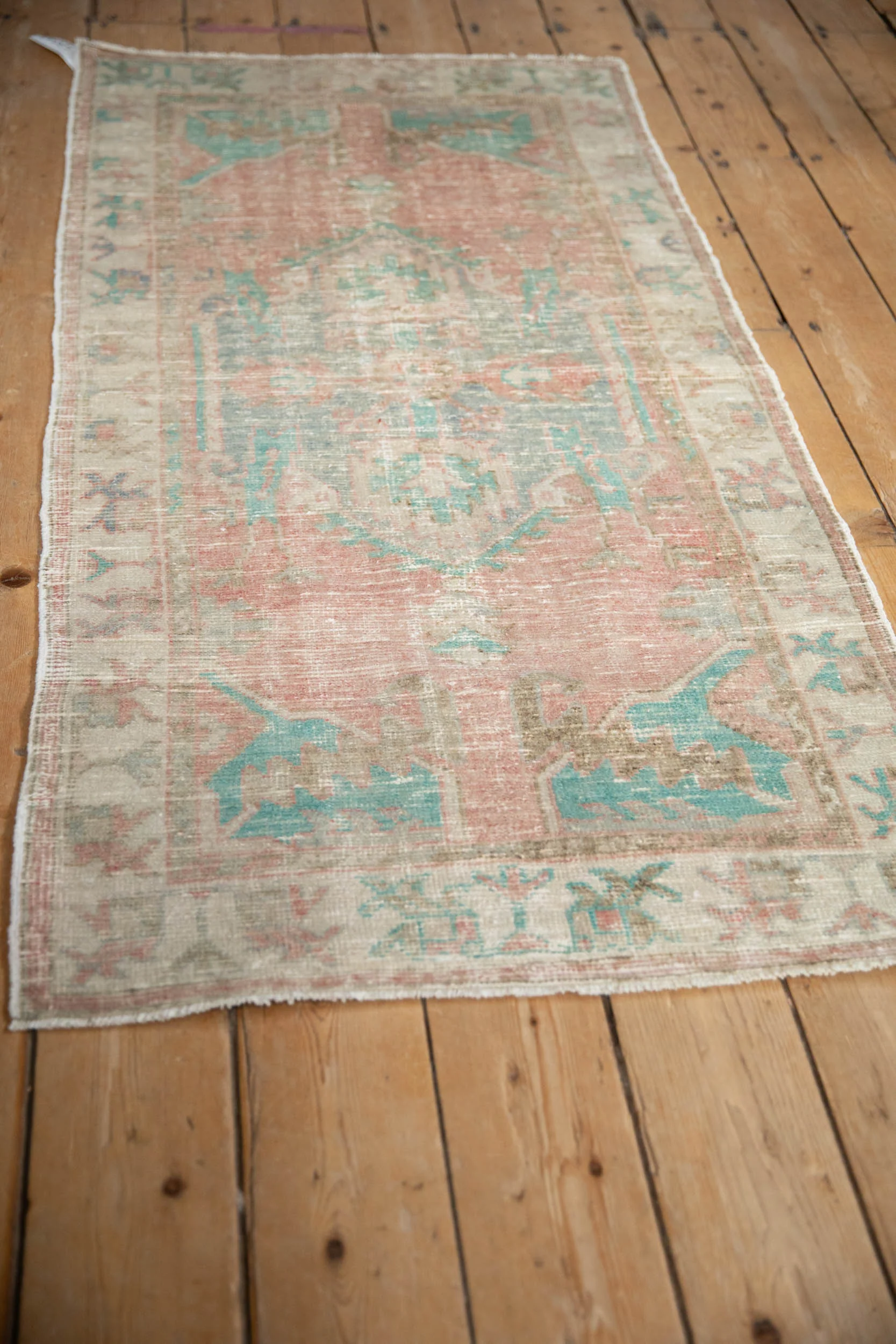 2.5x5.5 Vintage Distressed Oushak Rug Runner - Image 4