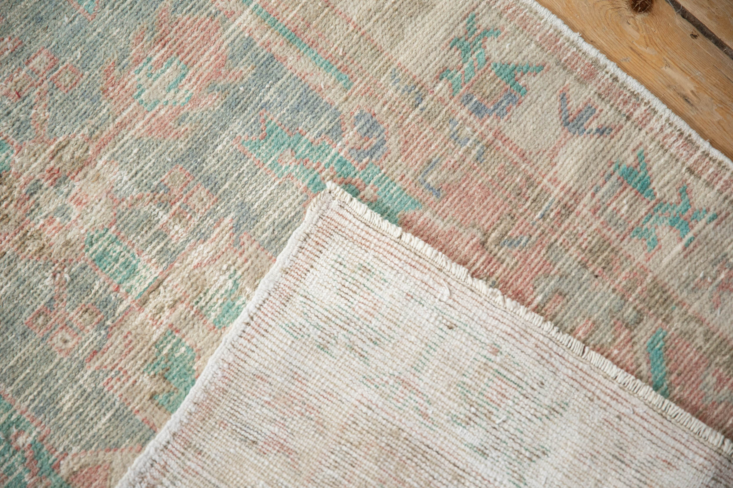 2.5x5.5 Vintage Distressed Oushak Rug Runner - Image 9