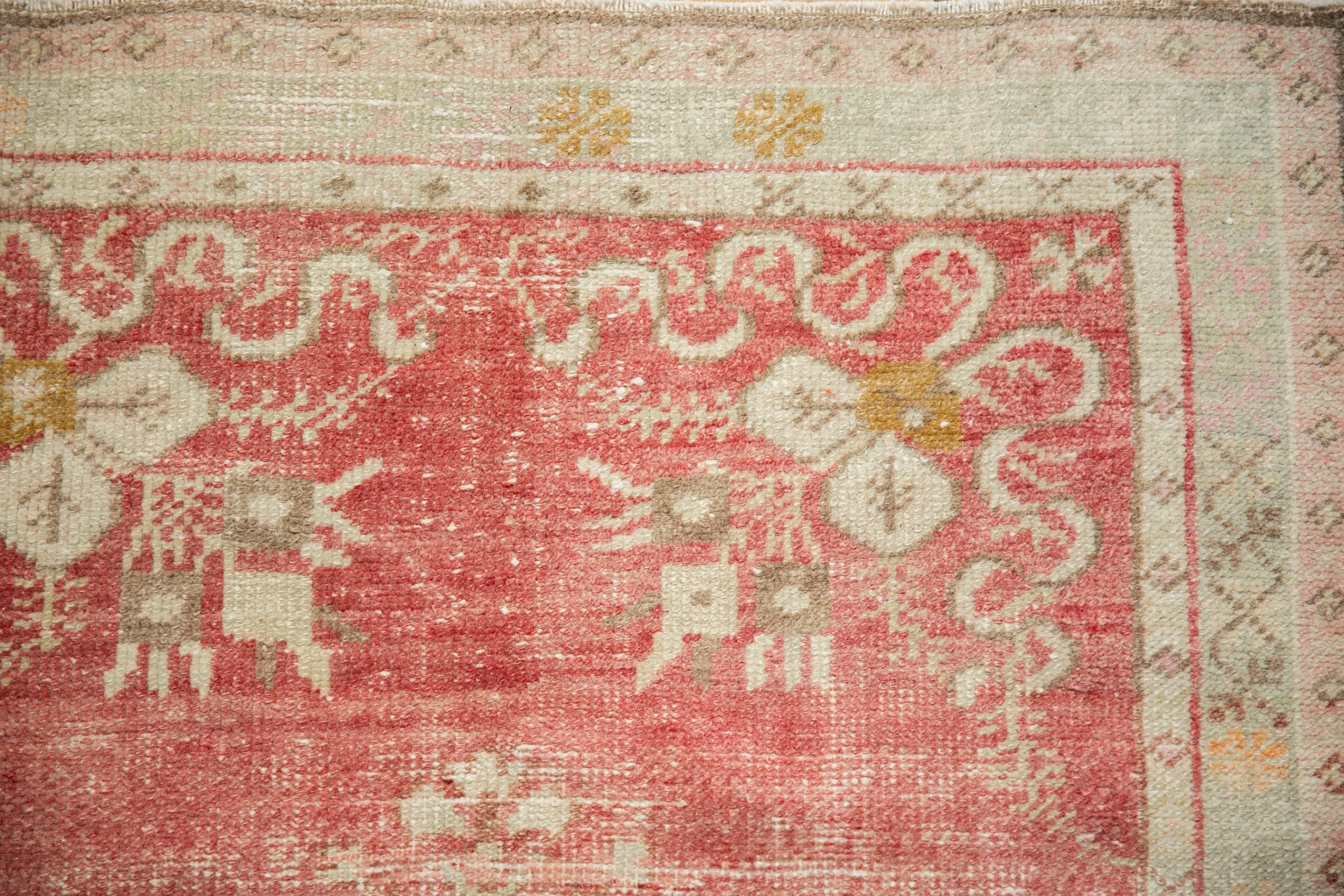 2.5x5.5 Vintage Distressed Oushak Rug Runner - Image 3