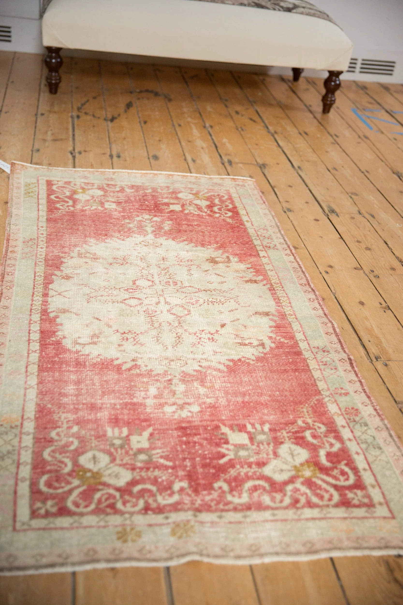 2.5x5.5 Vintage Distressed Oushak Rug Runner - Image 4