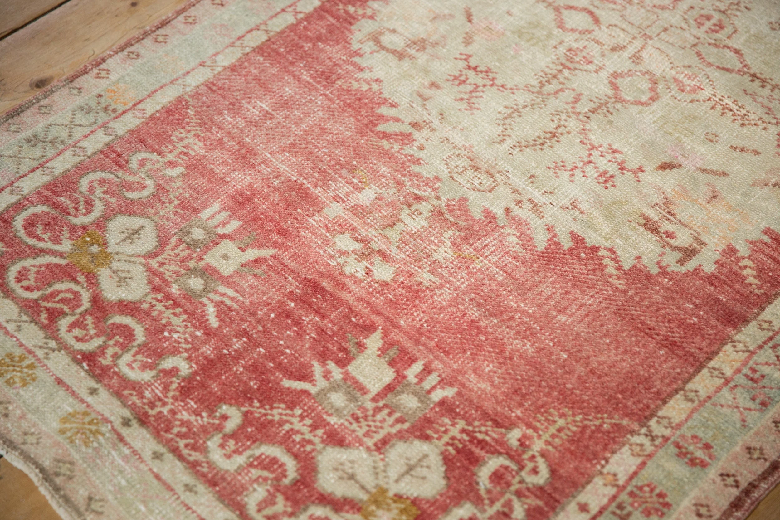 2.5x5.5 Vintage Distressed Oushak Rug Runner - Image 5