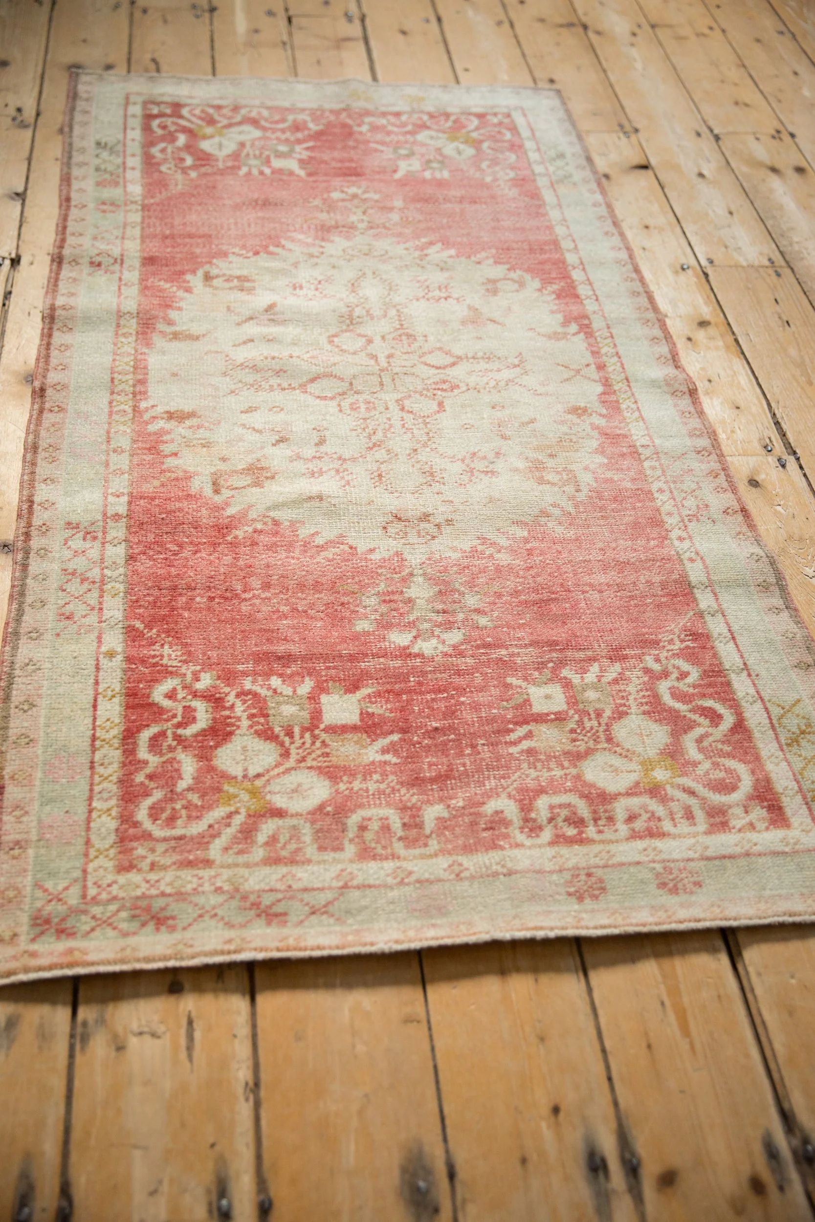 2.5x5.5 Vintage Distressed Oushak Rug Runner - Image 6