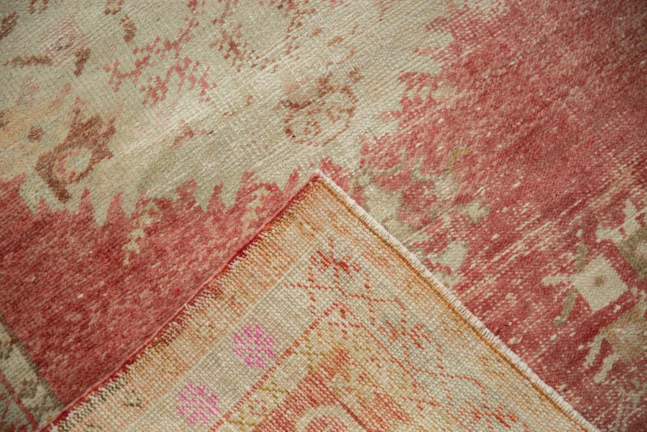 2.5x5.5 Vintage Distressed Oushak Rug Runner - Image 9
