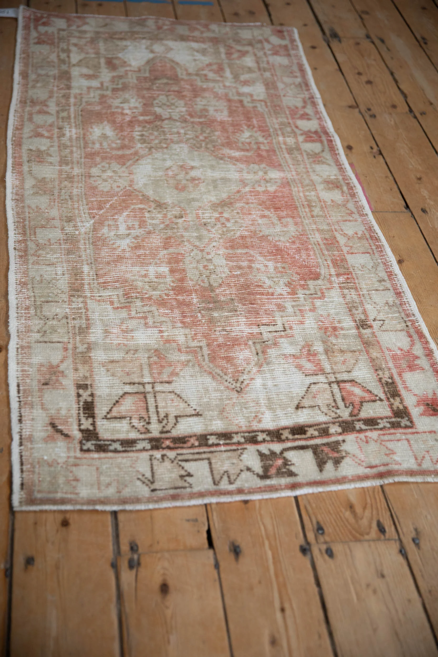 2.5x5.5 Vintage Distressed Oushak Rug Runner - Image 5