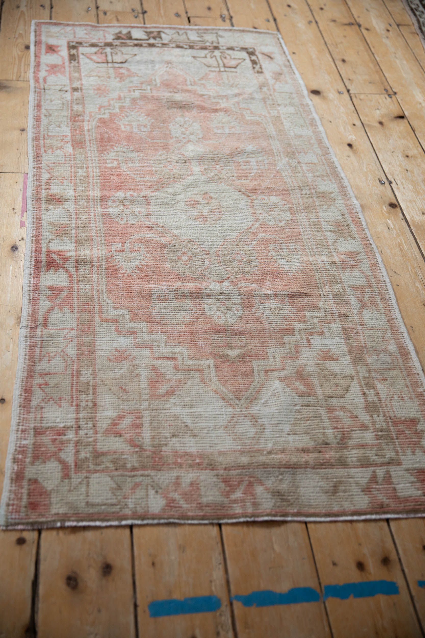2.5x5.5 Vintage Distressed Oushak Rug Runner - Image 7
