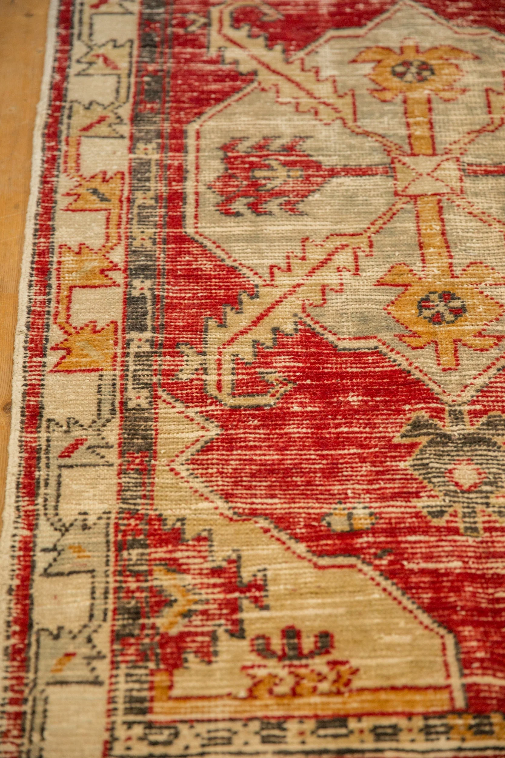 2.5x5.5 Vintage Distressed Oushak Rug Runner - Image 5
