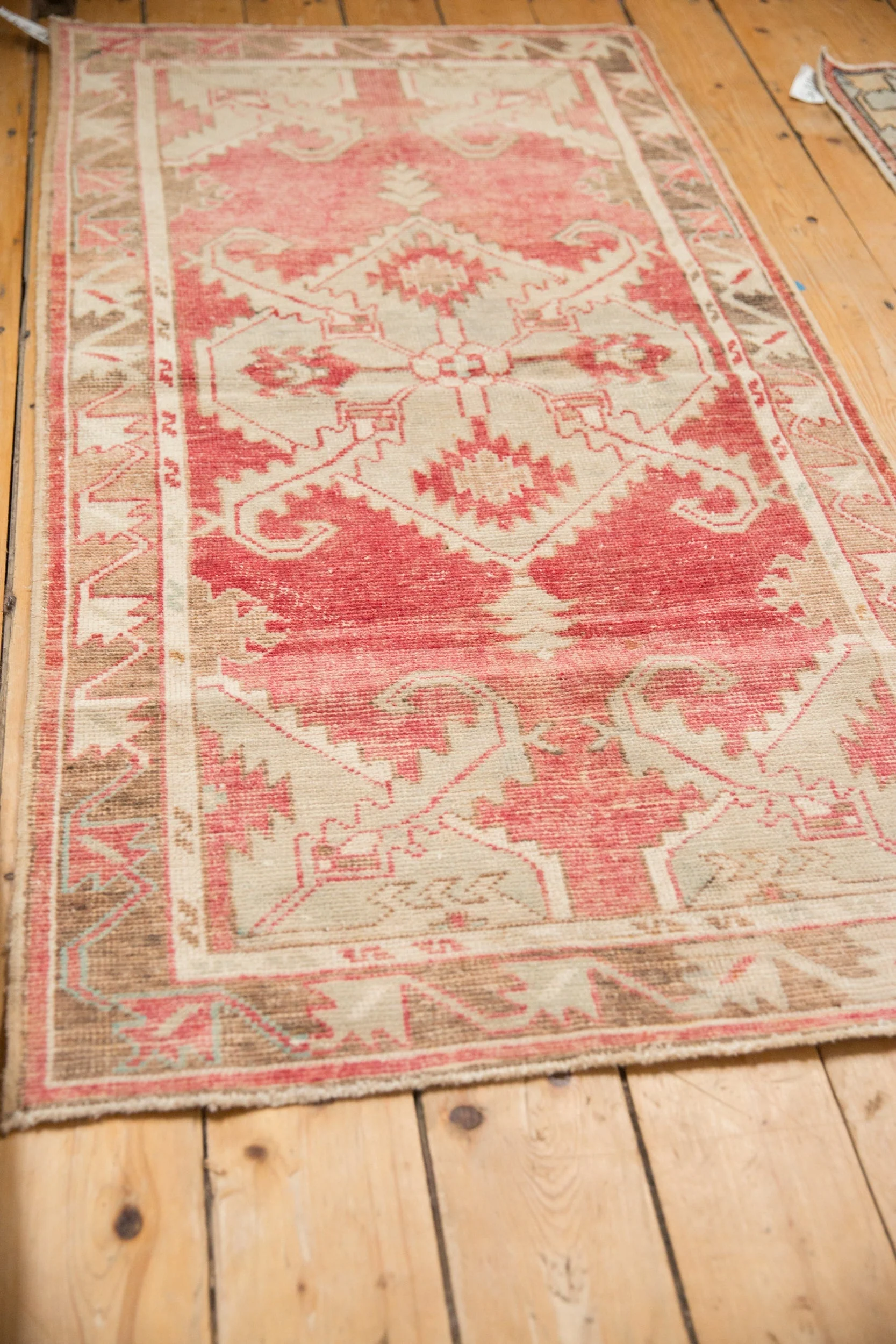 2.5x5.5 Vintage Distressed Oushak Rug Runner - Image 4