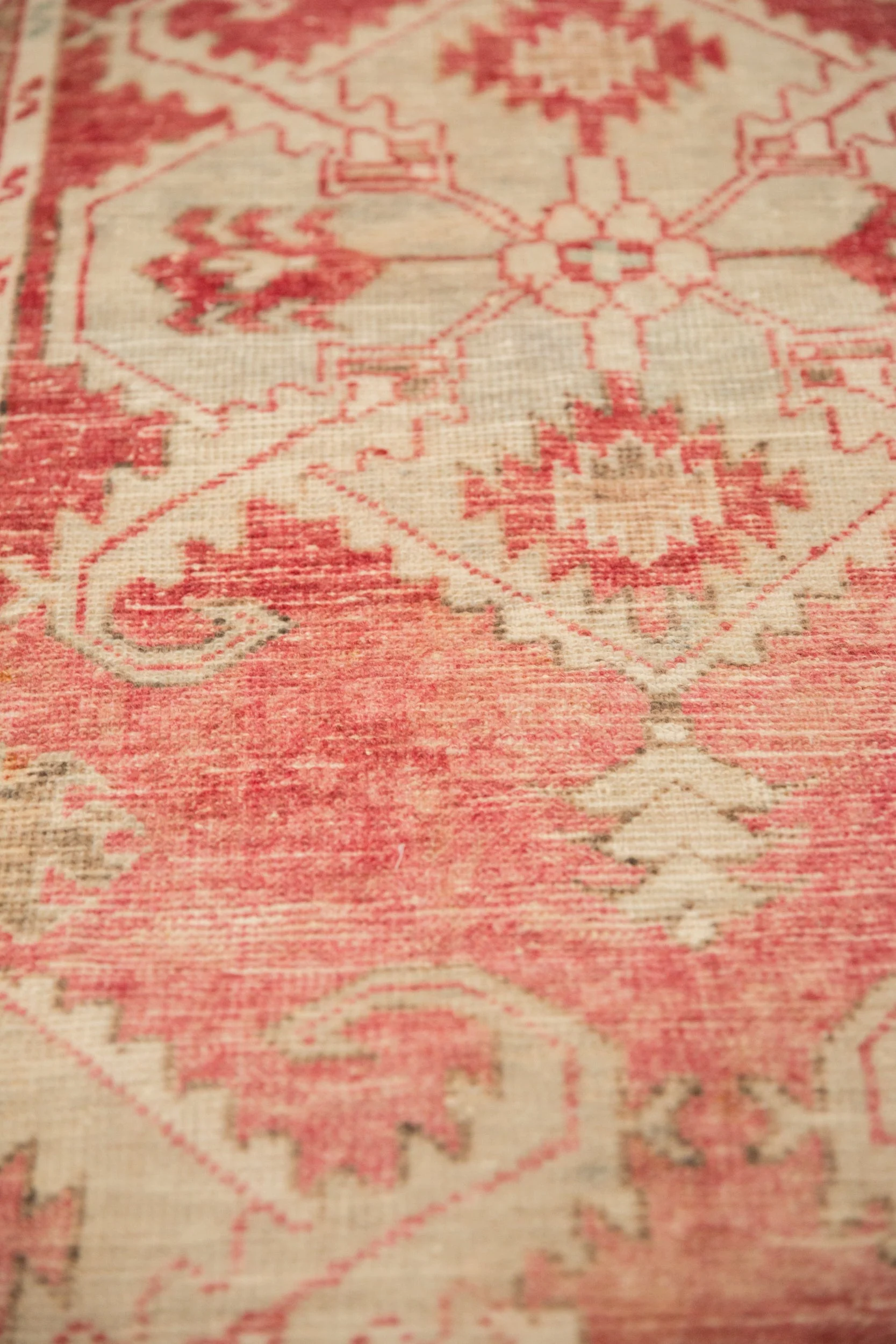 2.5x5.5 Vintage Distressed Oushak Rug Runner - Image 7