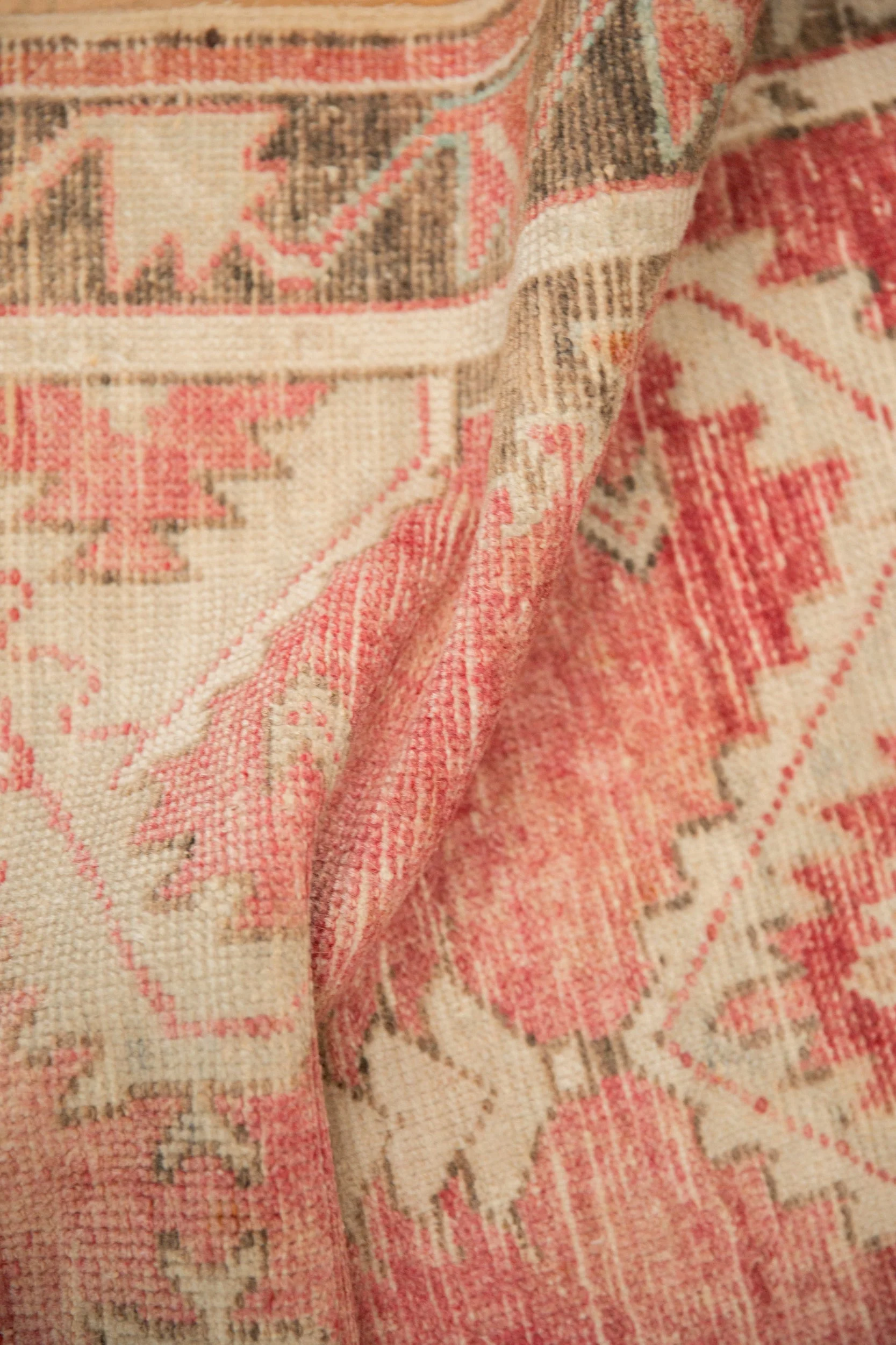 2.5x5.5 Vintage Distressed Oushak Rug Runner - Image 9