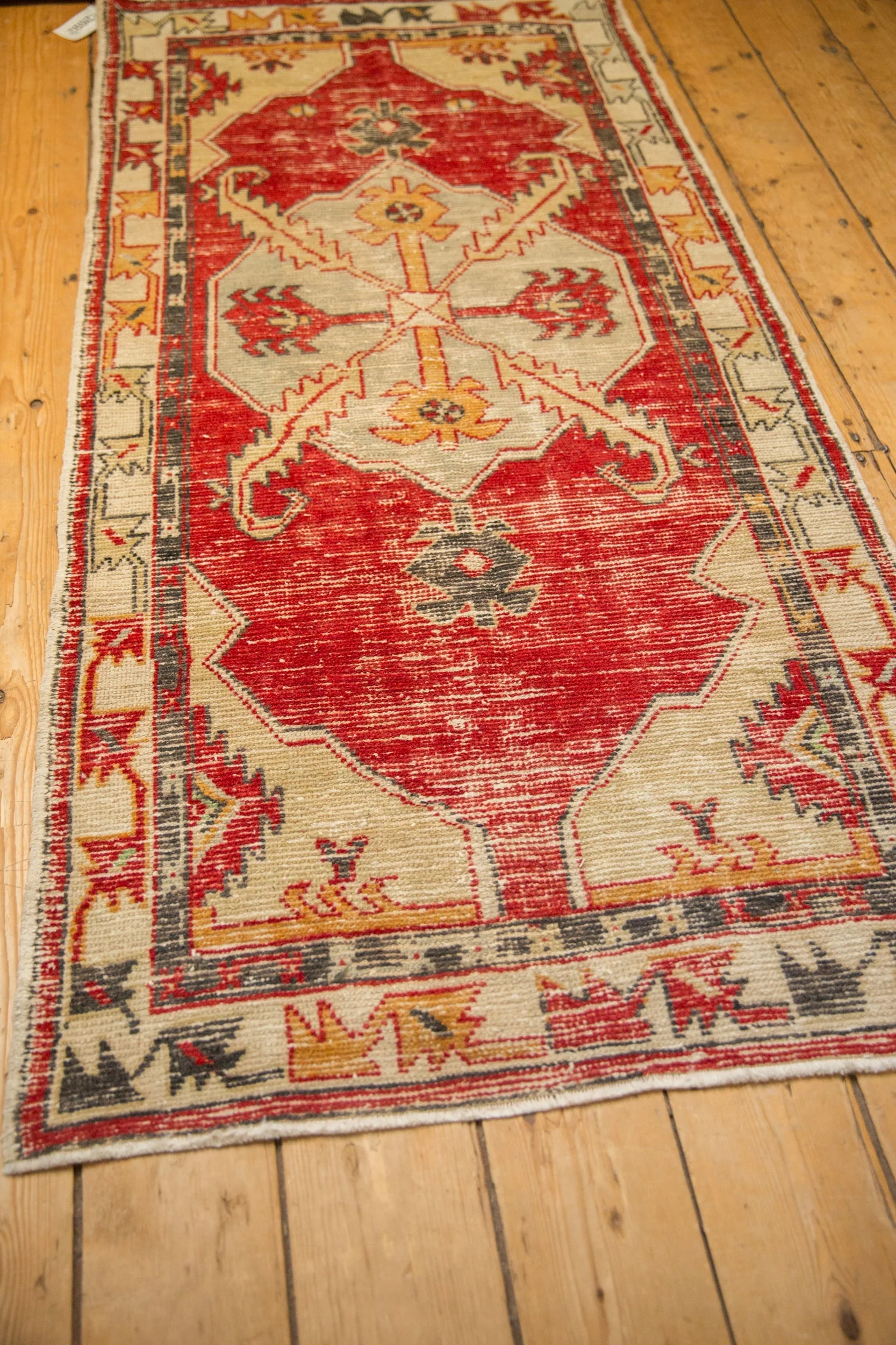 2.5x5.5 Vintage Distressed Oushak Rug Runner - Image 7