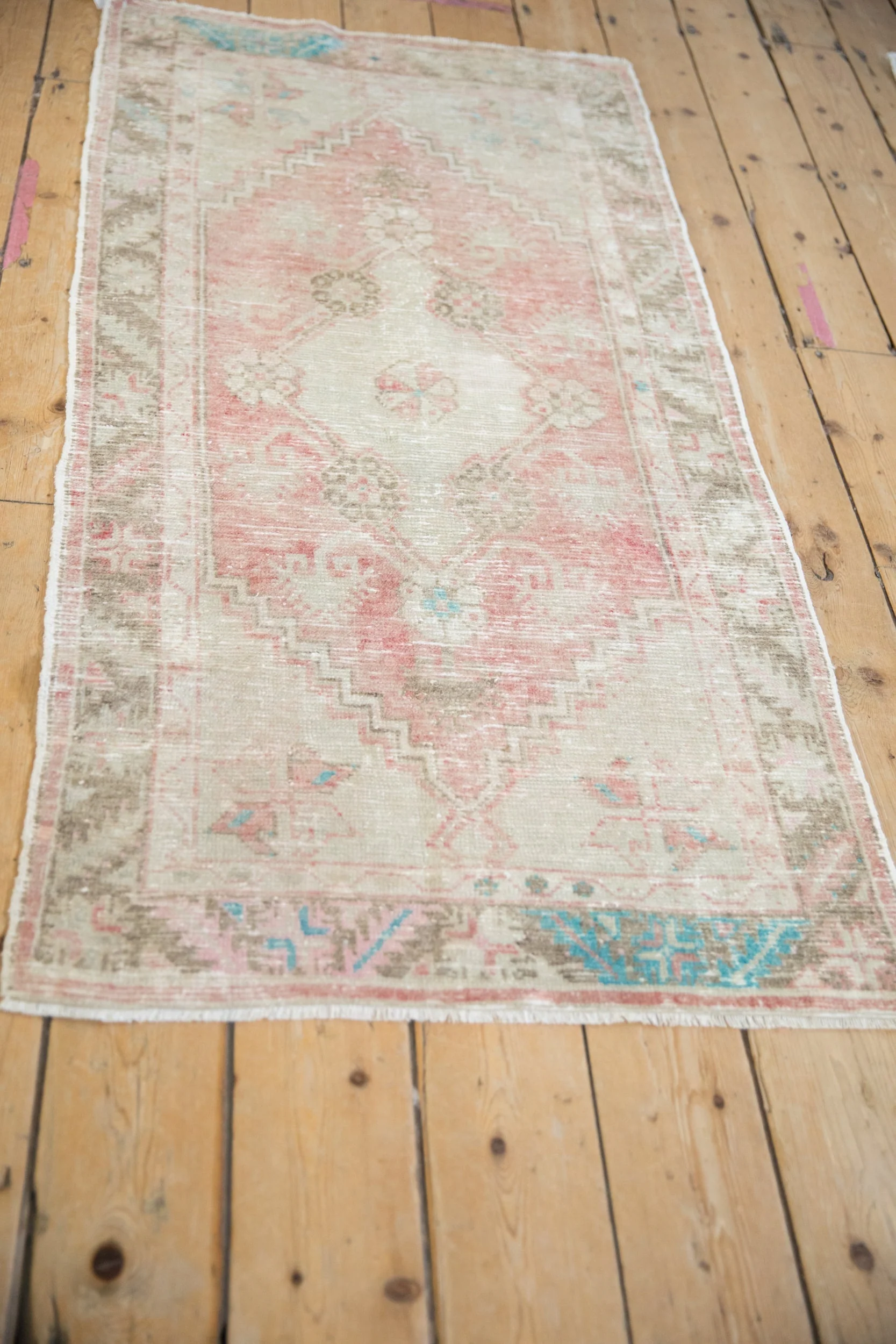 2.5x5.5 Vintage Distressed Oushak Rug Runner - Image 4