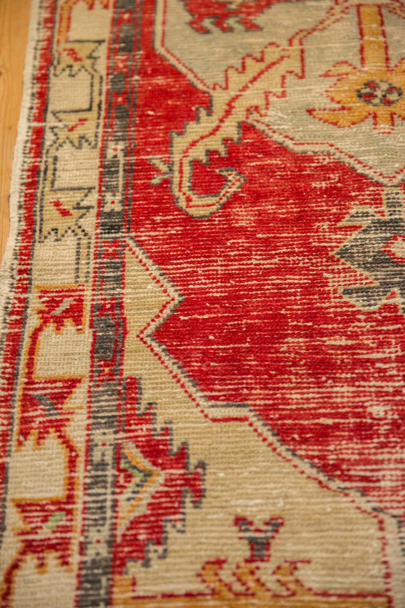 2.5x5.5 Vintage Distressed Oushak Rug Runner - Image 8