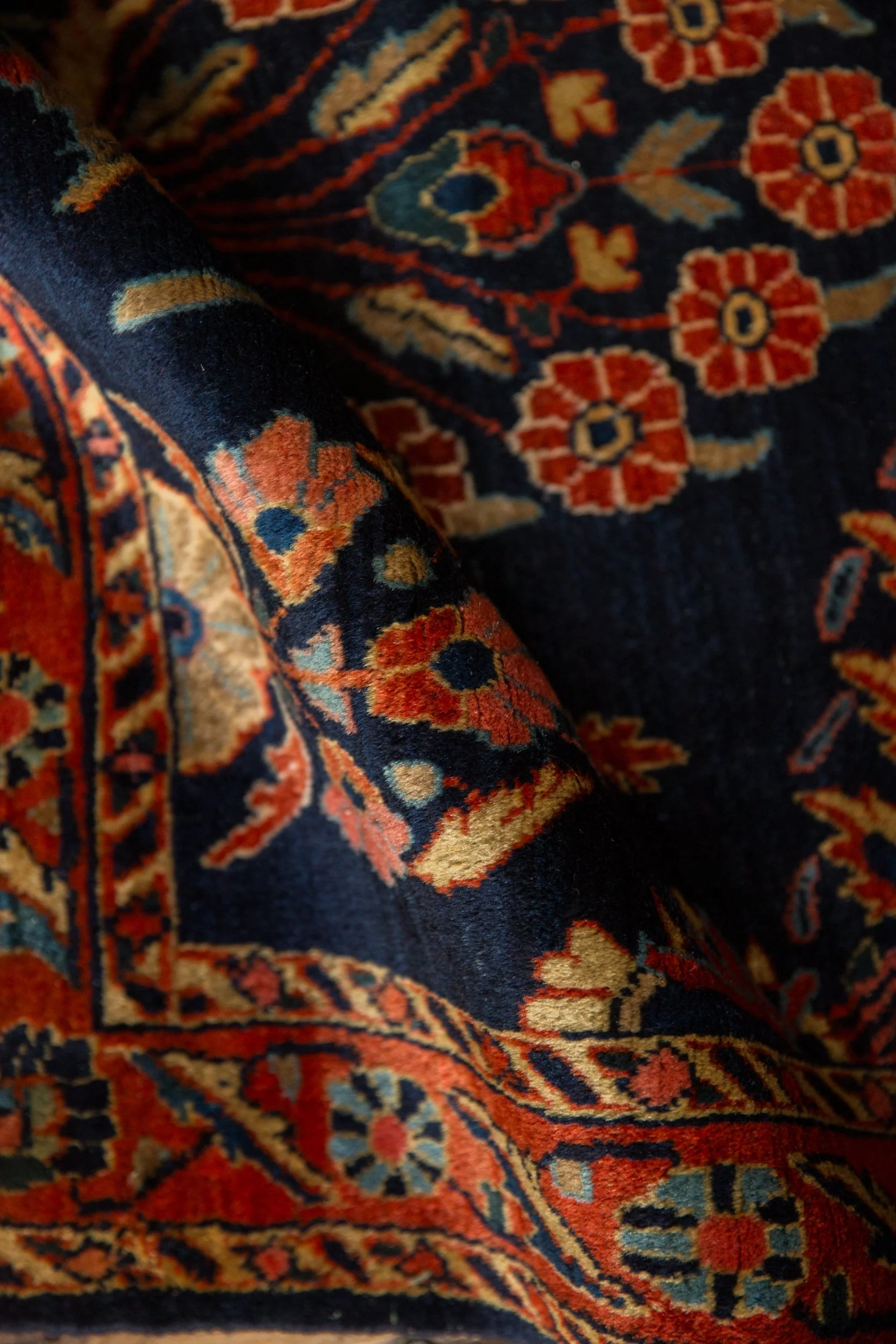 2.5x5 Antique Mohajeran Sarouk Rug Runner - Image 11