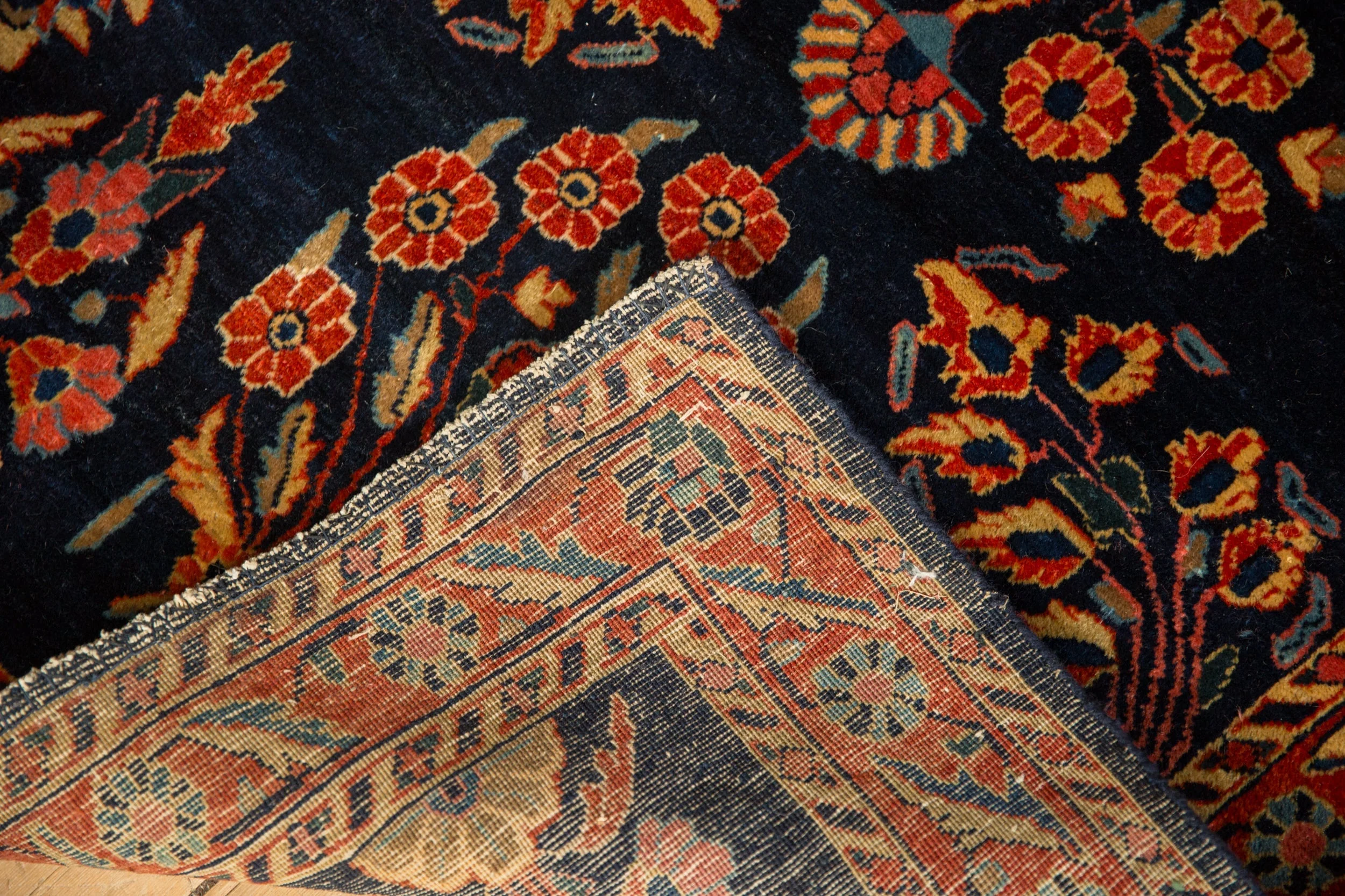 2.5x5 Antique Mohajeran Sarouk Rug Runner - Image 12