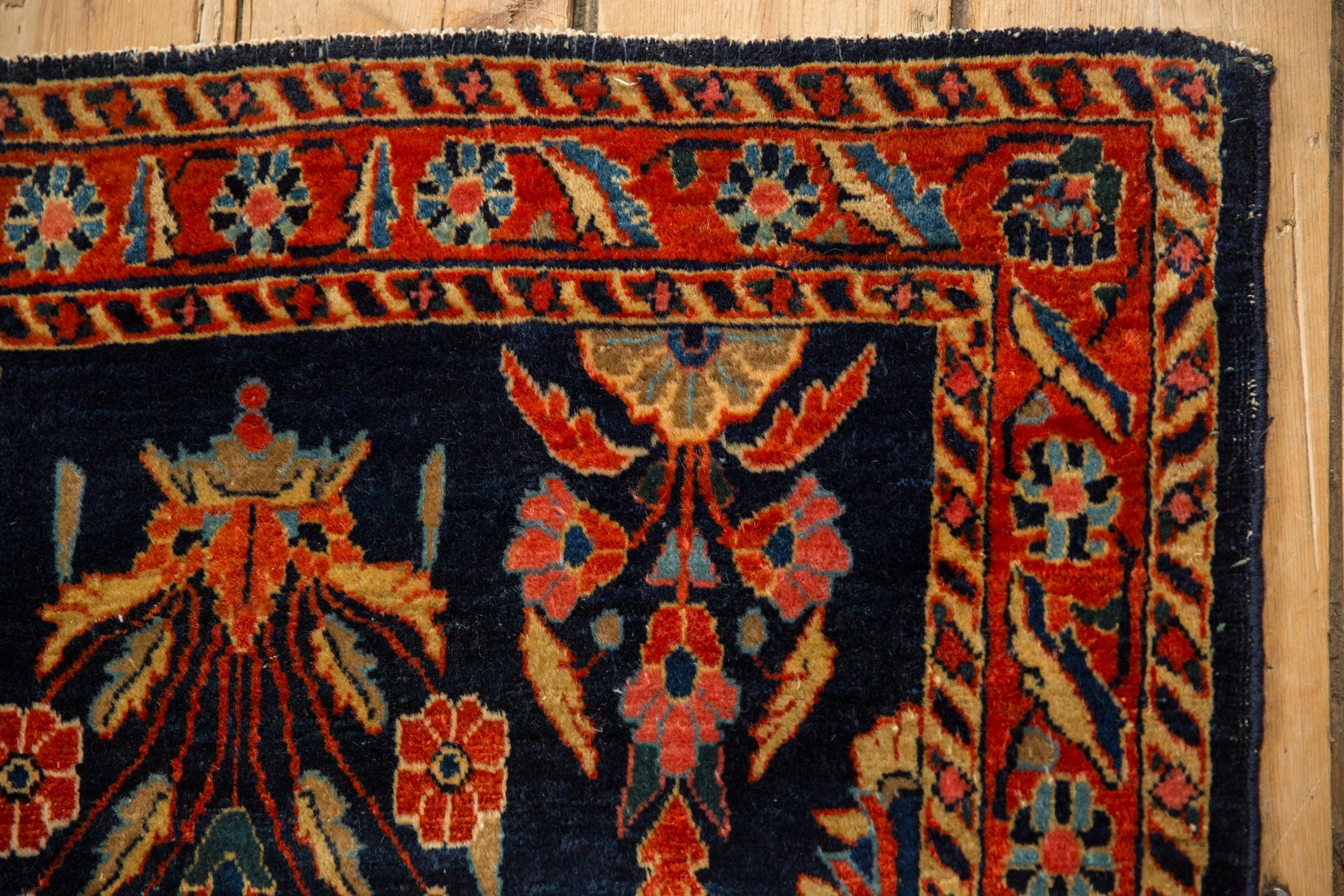 2.5x5 Antique Mohajeran Sarouk Rug Runner - Image 3