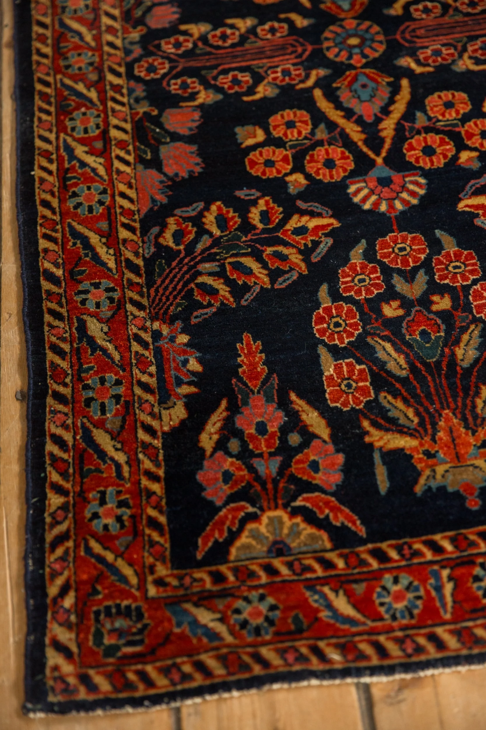 2.5x5 Antique Mohajeran Sarouk Rug Runner - Image 5