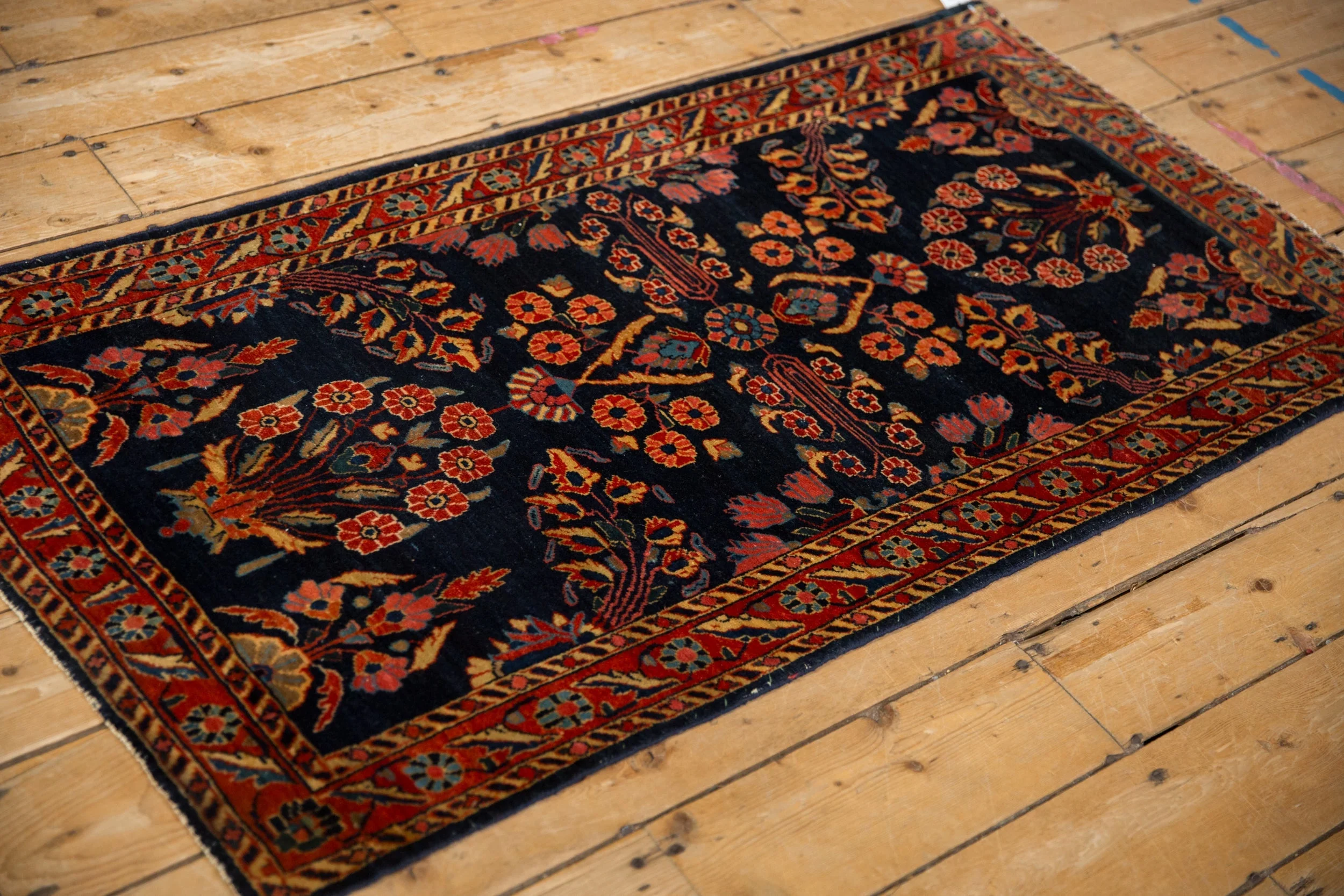 2.5x5 Antique Mohajeran Sarouk Rug Runner - Image 6