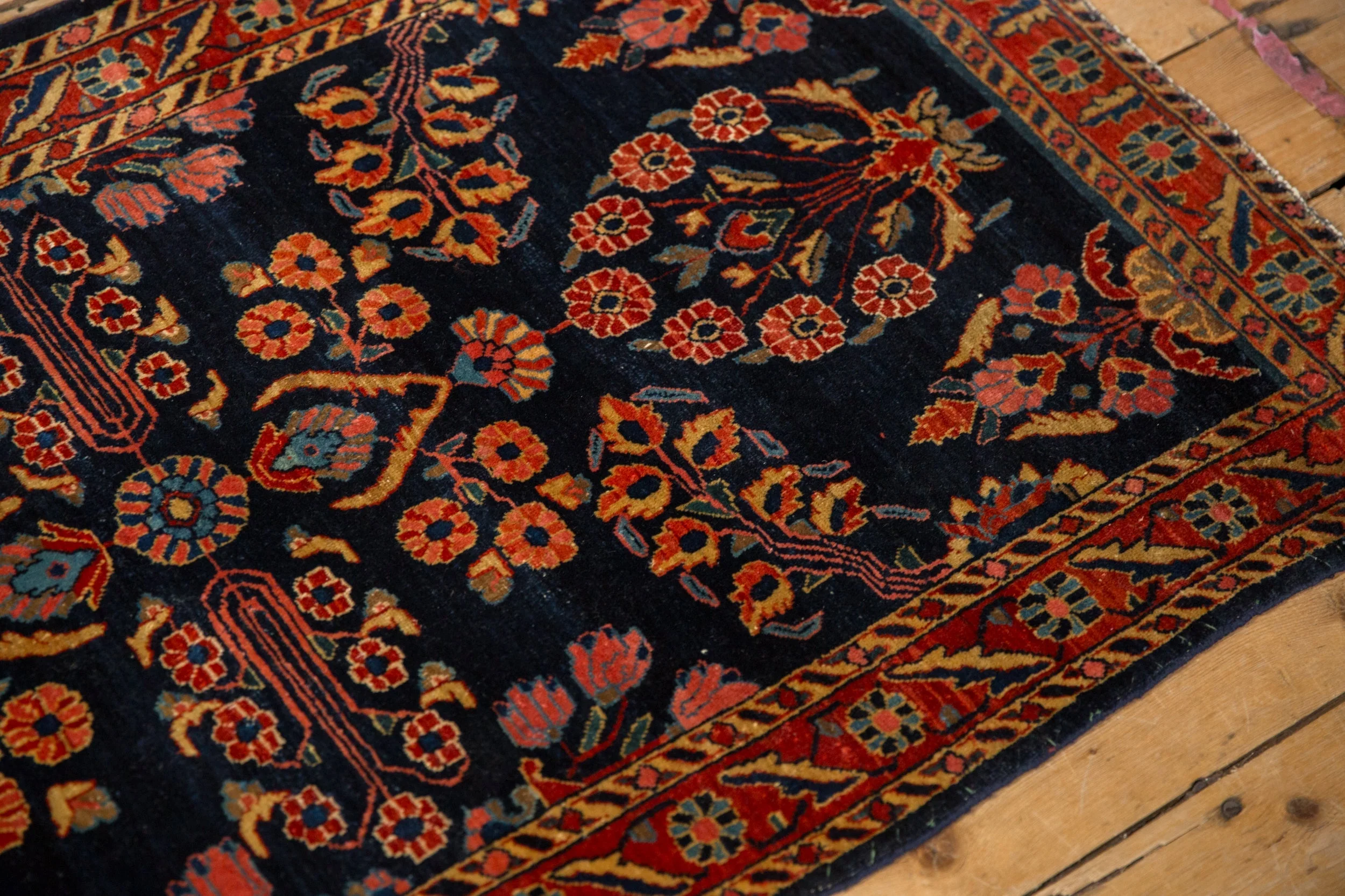 2.5x5 Antique Mohajeran Sarouk Rug Runner - Image 7