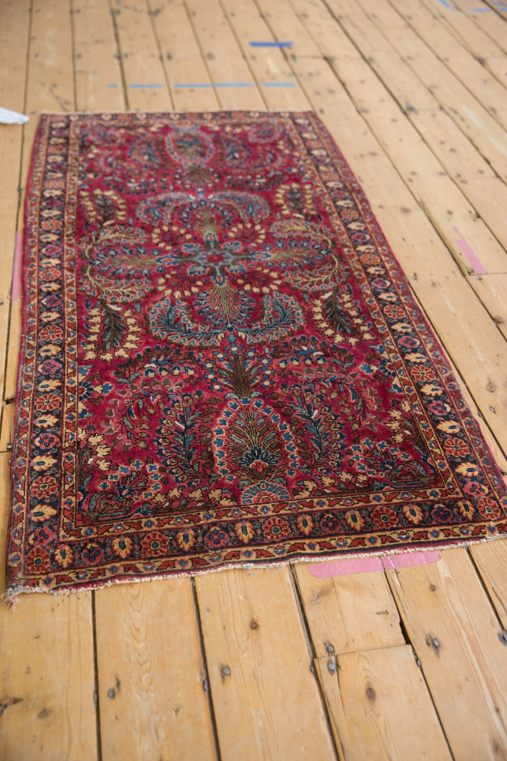 2.5x5 Vintage American Sarouk Rug Runner - Image 3