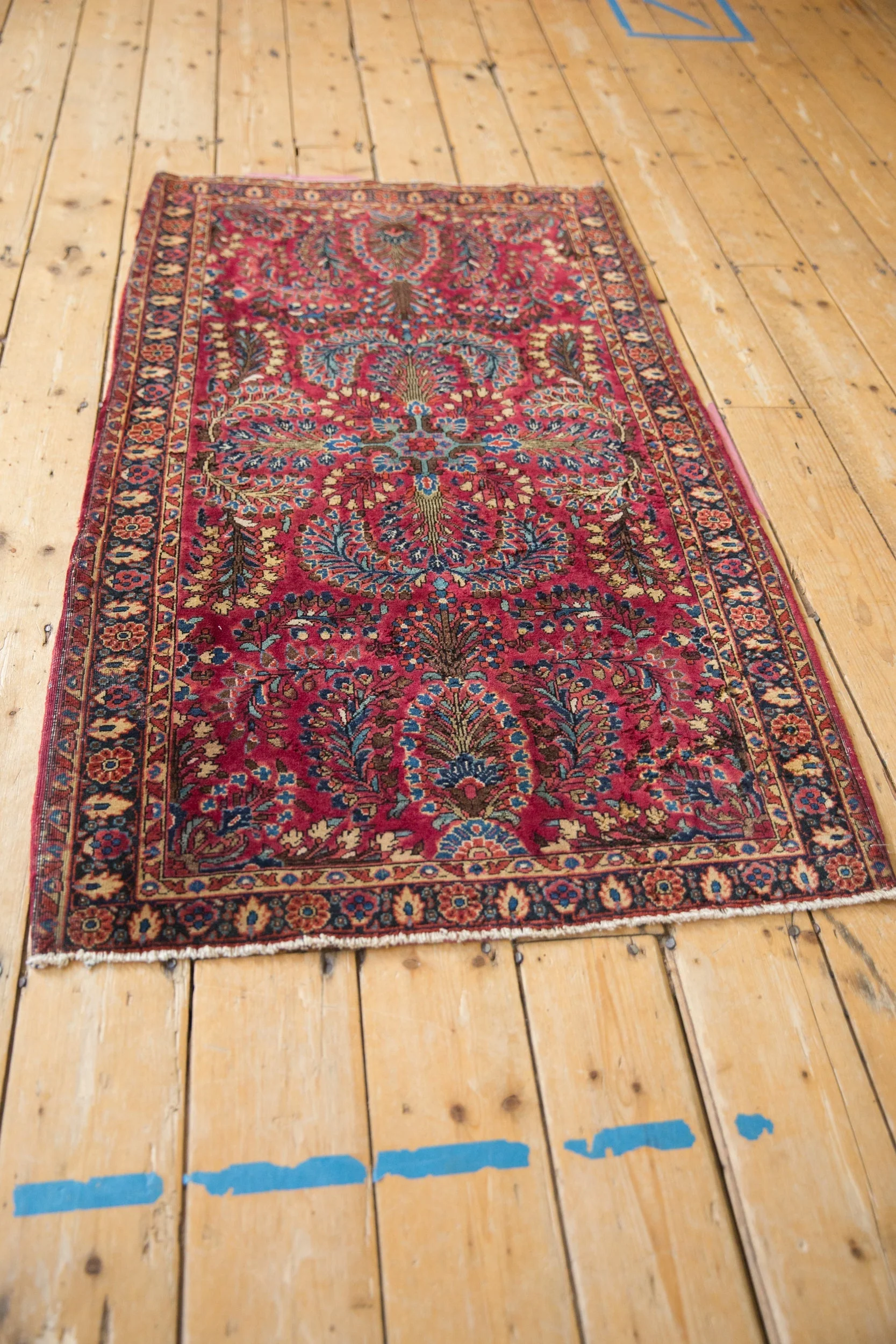 2.5x5 Vintage American Sarouk Rug Runner - Image 5