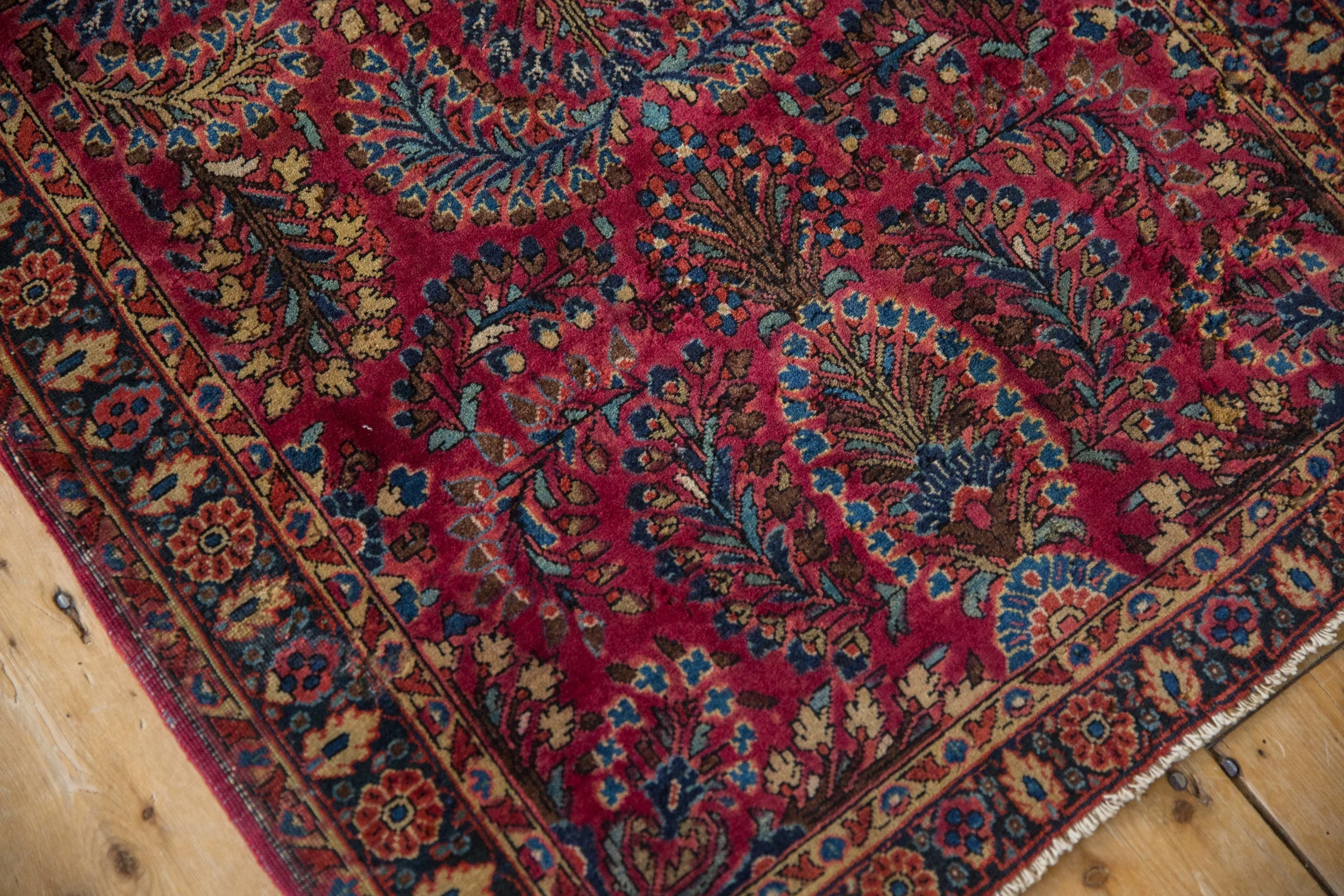 2.5x5 Vintage American Sarouk Rug Runner - Image 6