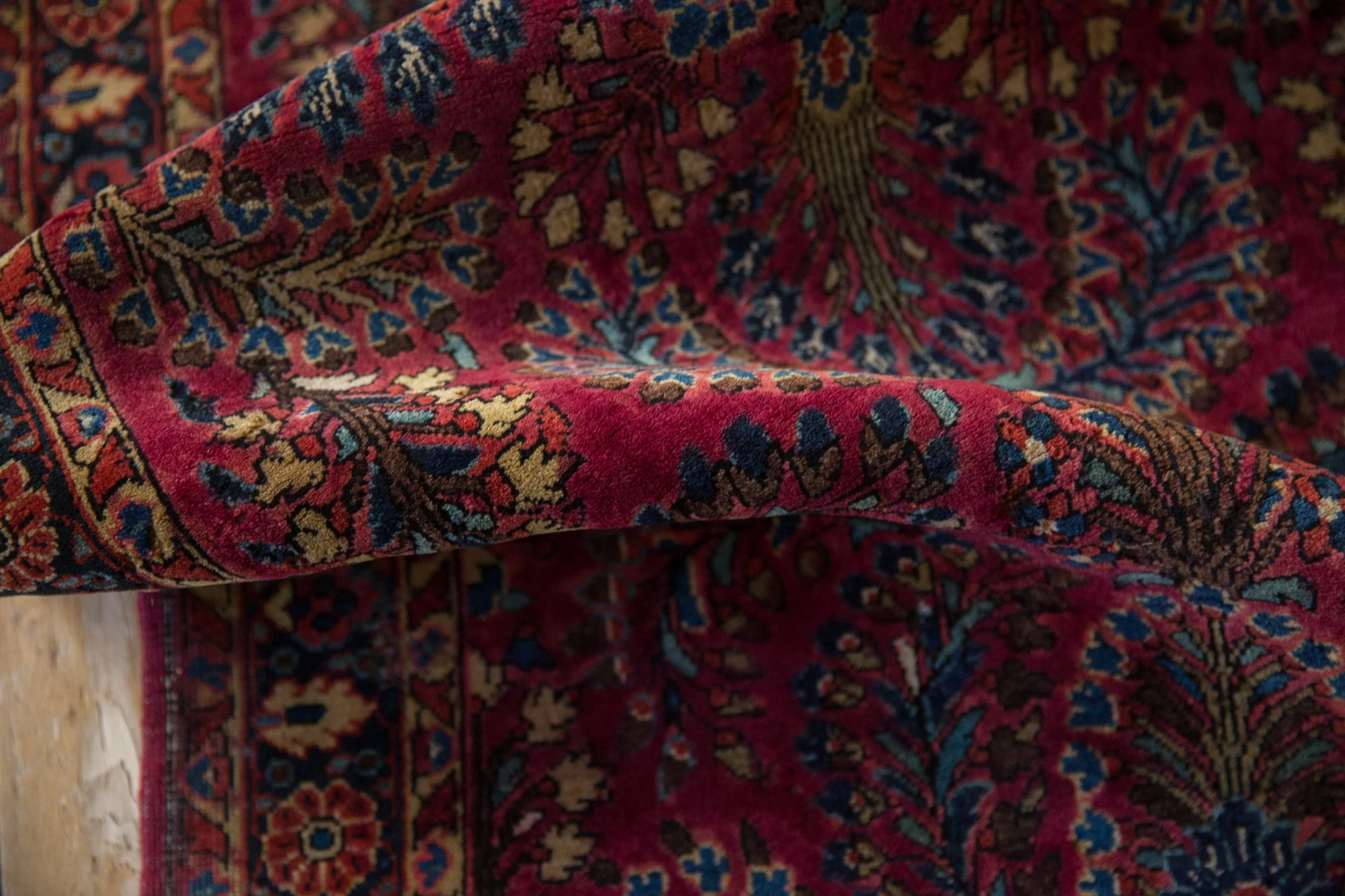2.5x5 Vintage American Sarouk Rug Runner - Image 7