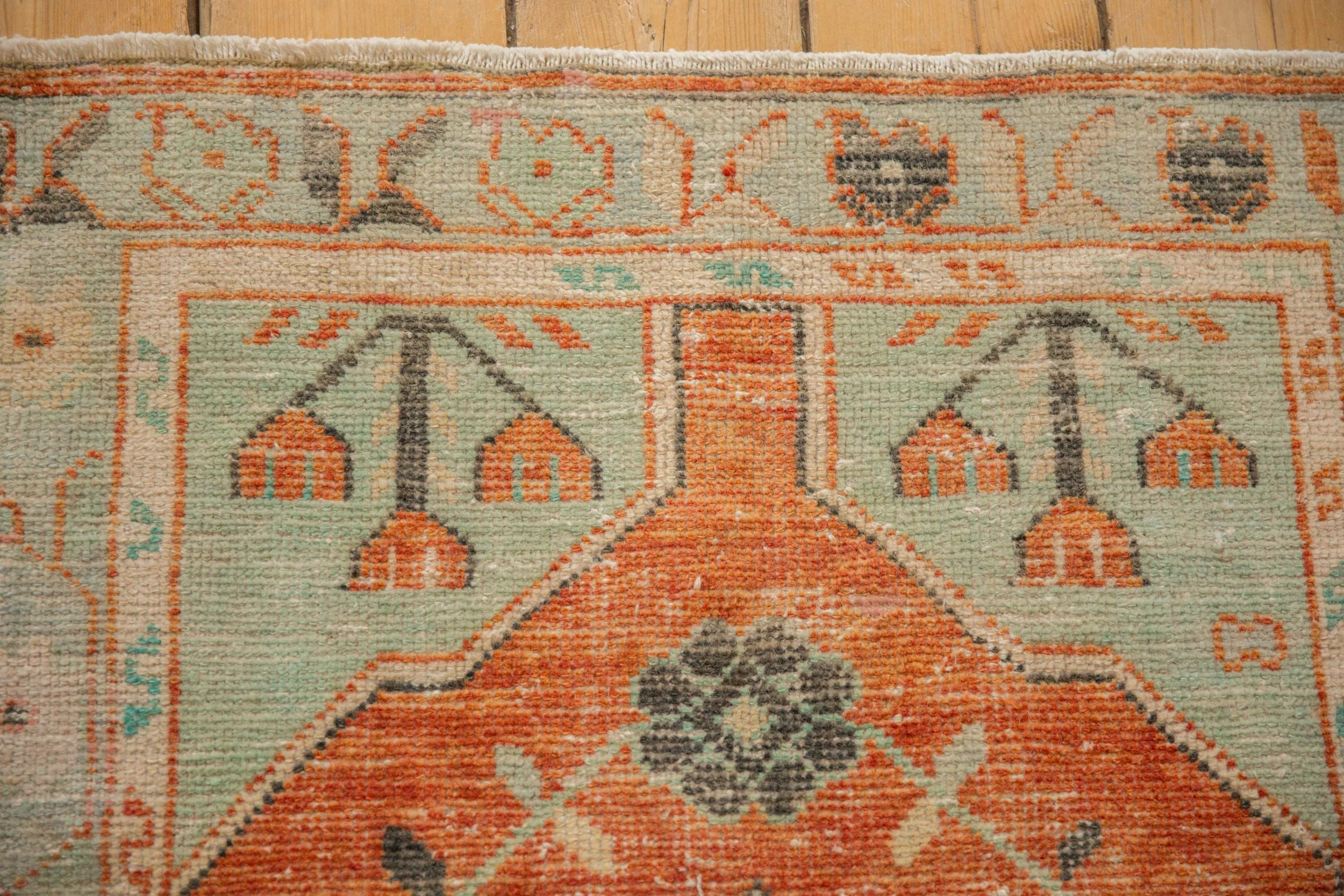 2.5x5 Vintage Distressed Oushak Rug Runner - Image 3