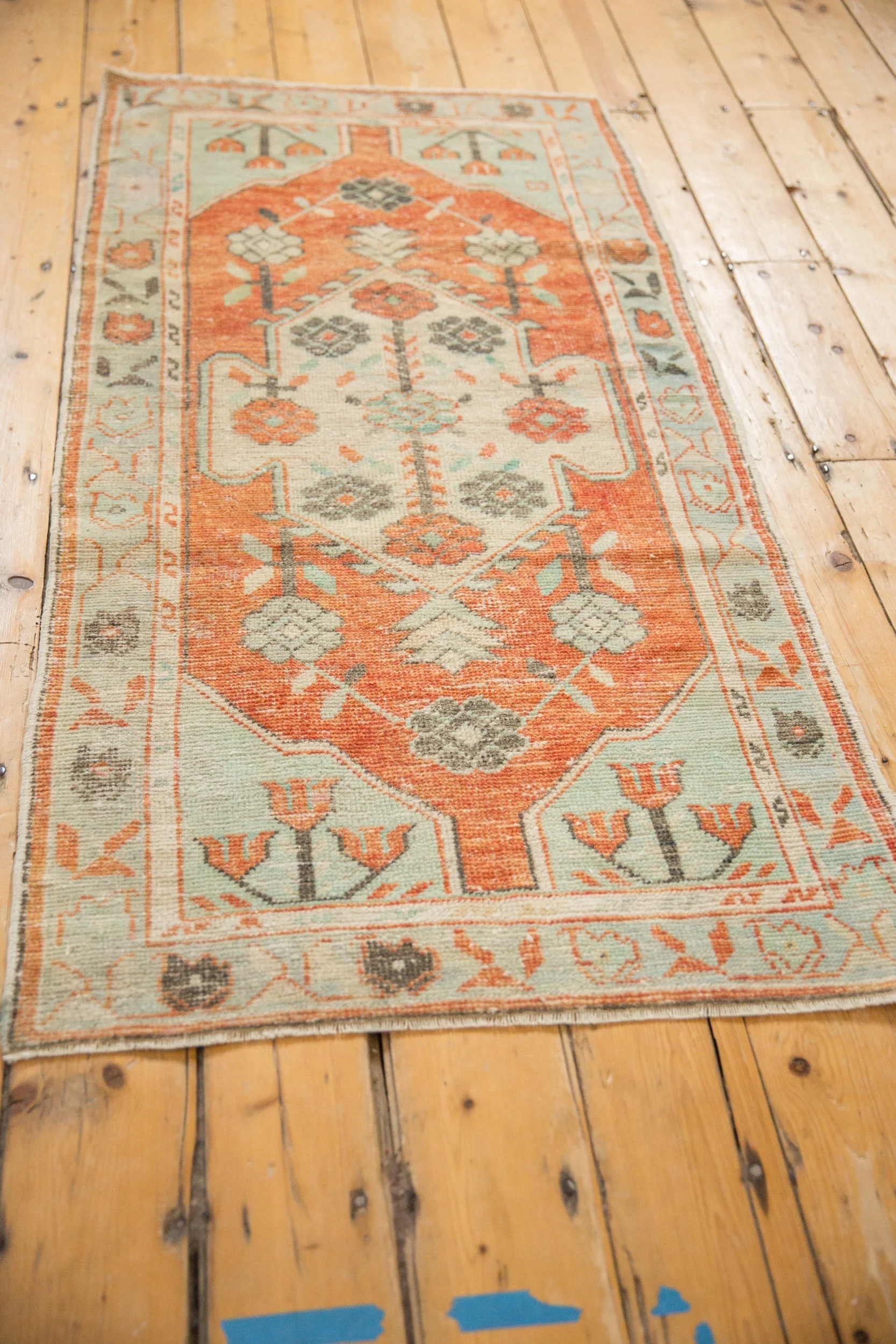 2.5x5 Vintage Distressed Oushak Rug Runner - Image 6